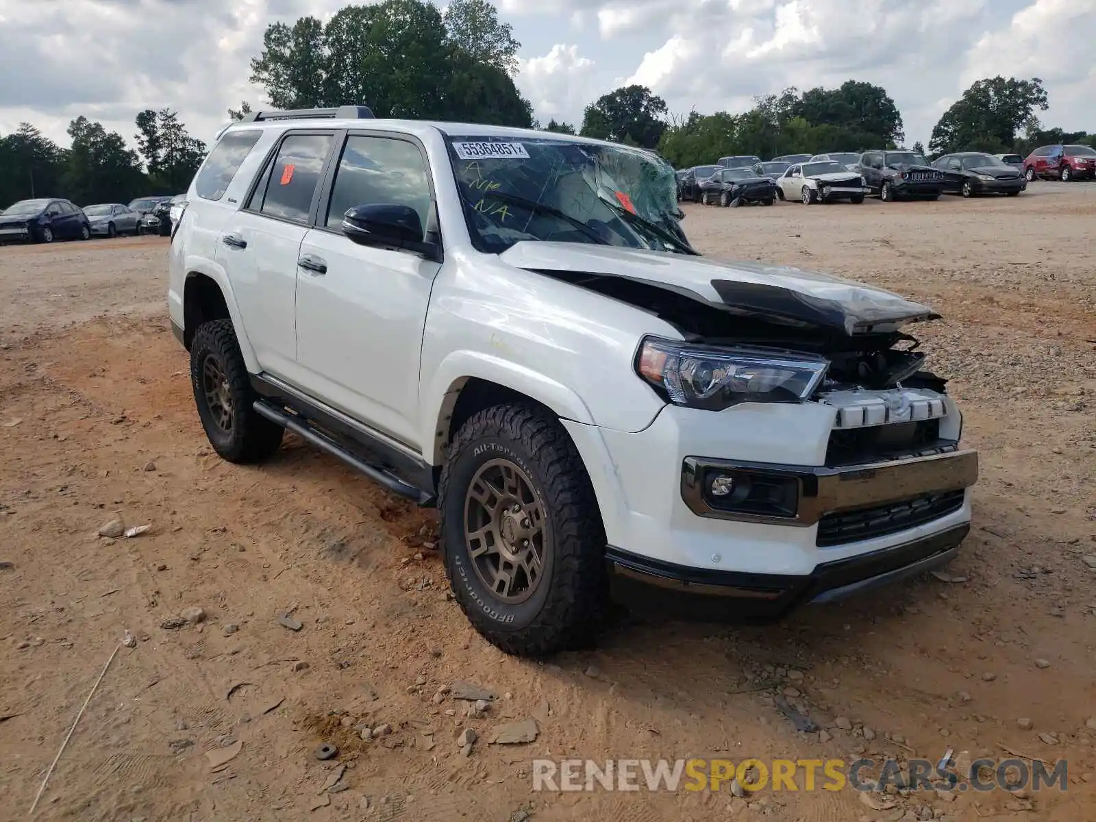 1 Photograph of a damaged car JTEJU5JR2M5892128 TOYOTA 4RUNNER 2021