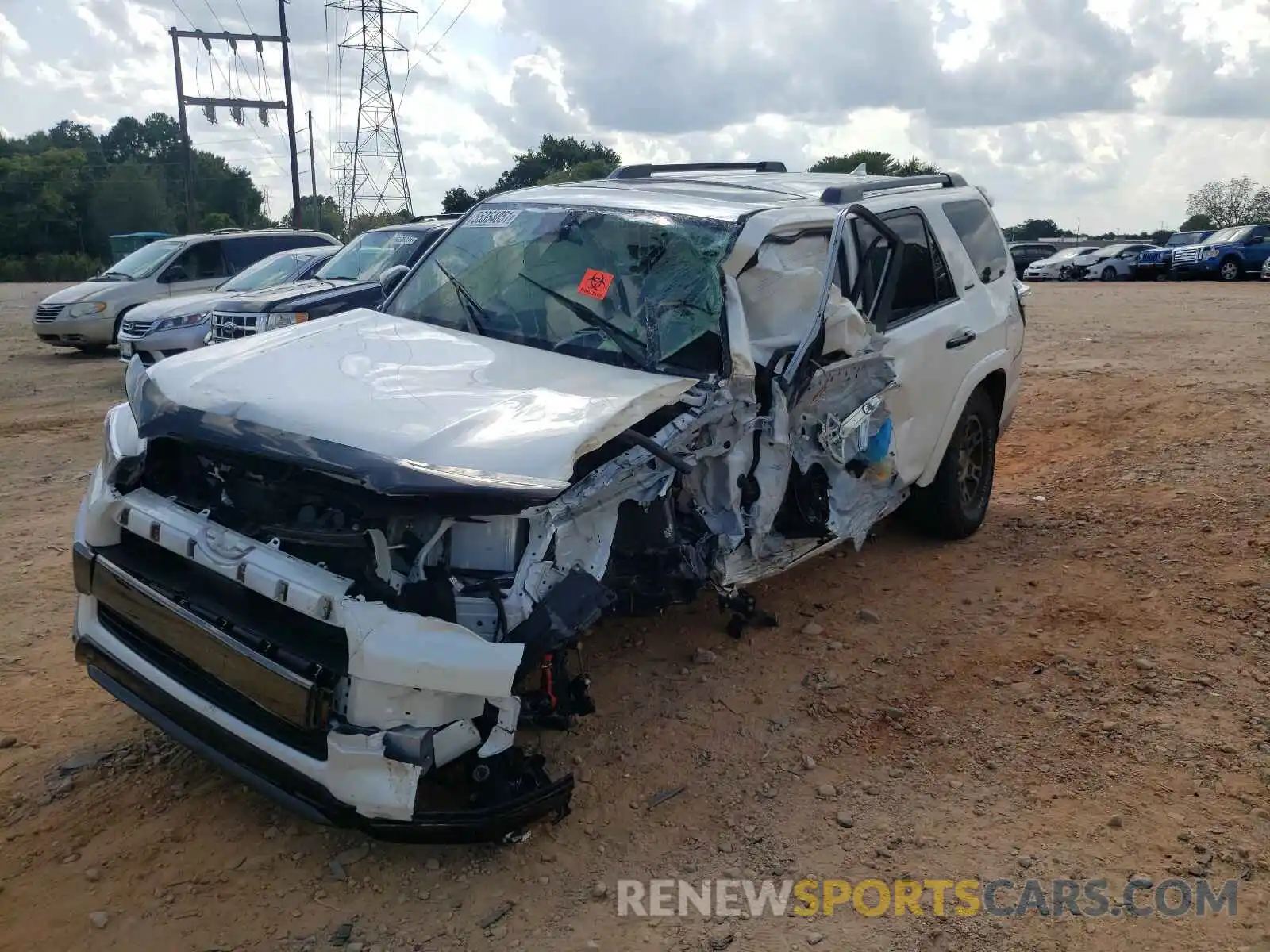 2 Photograph of a damaged car JTEJU5JR2M5892128 TOYOTA 4RUNNER 2021