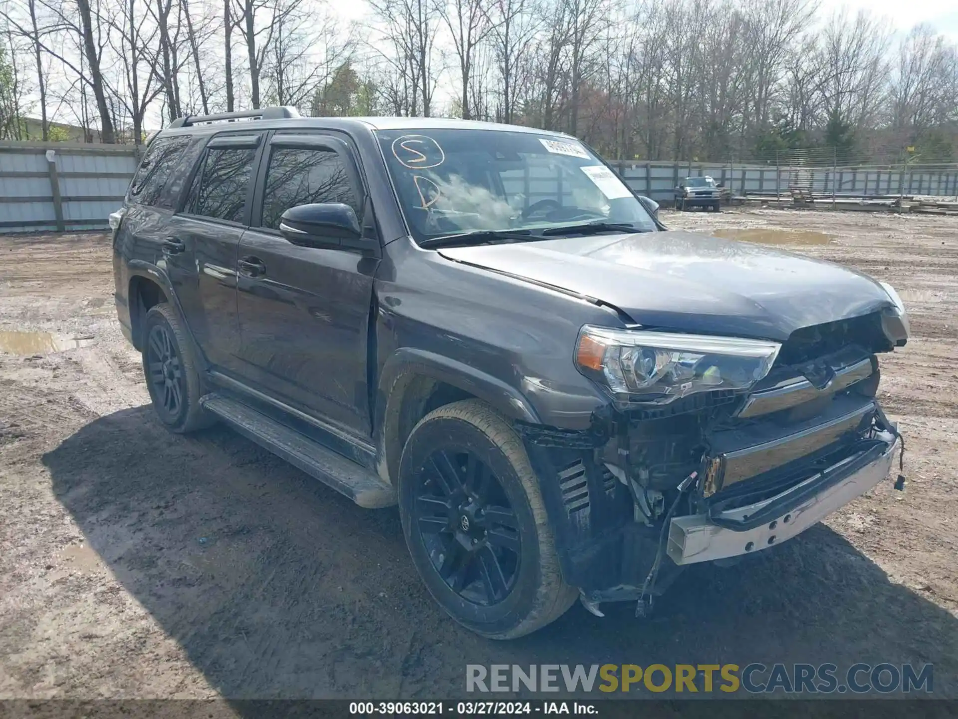 1 Photograph of a damaged car JTEJU5JR2M5949640 TOYOTA 4RUNNER 2021