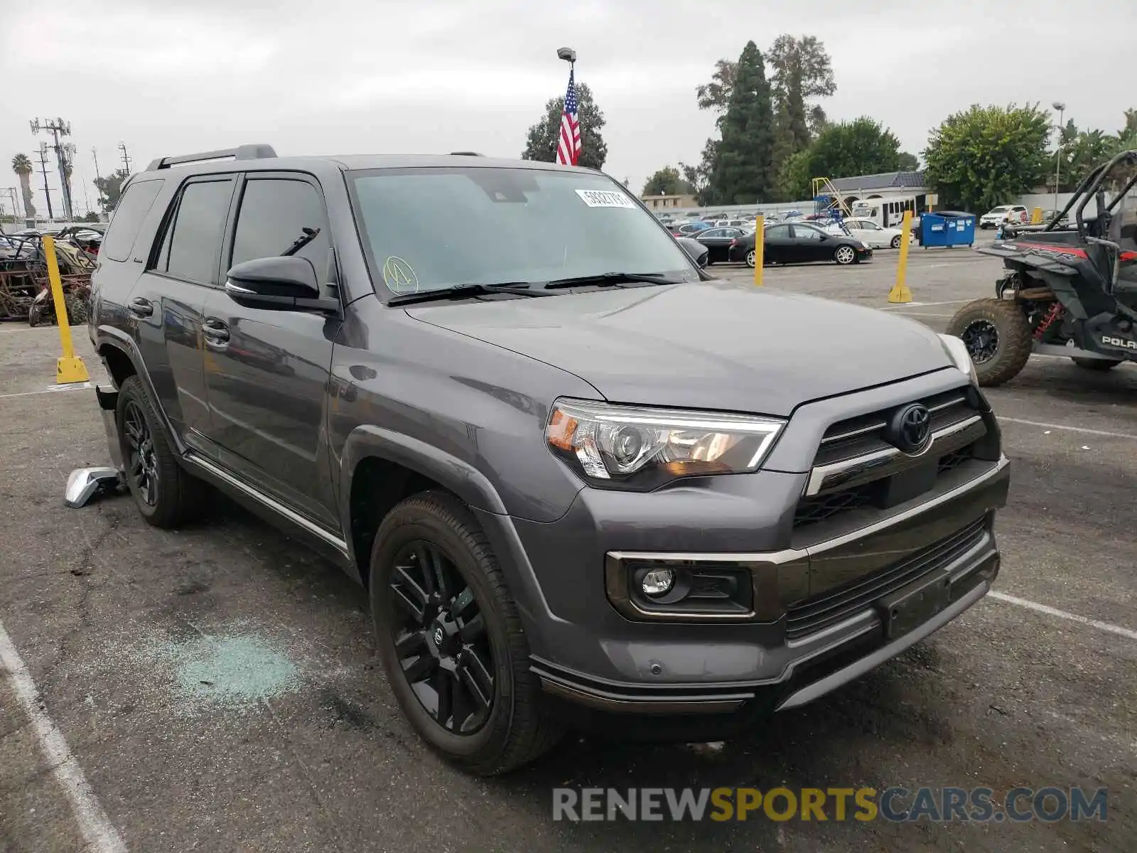 1 Photograph of a damaged car JTEJU5JR4M5902075 TOYOTA 4RUNNER 2021