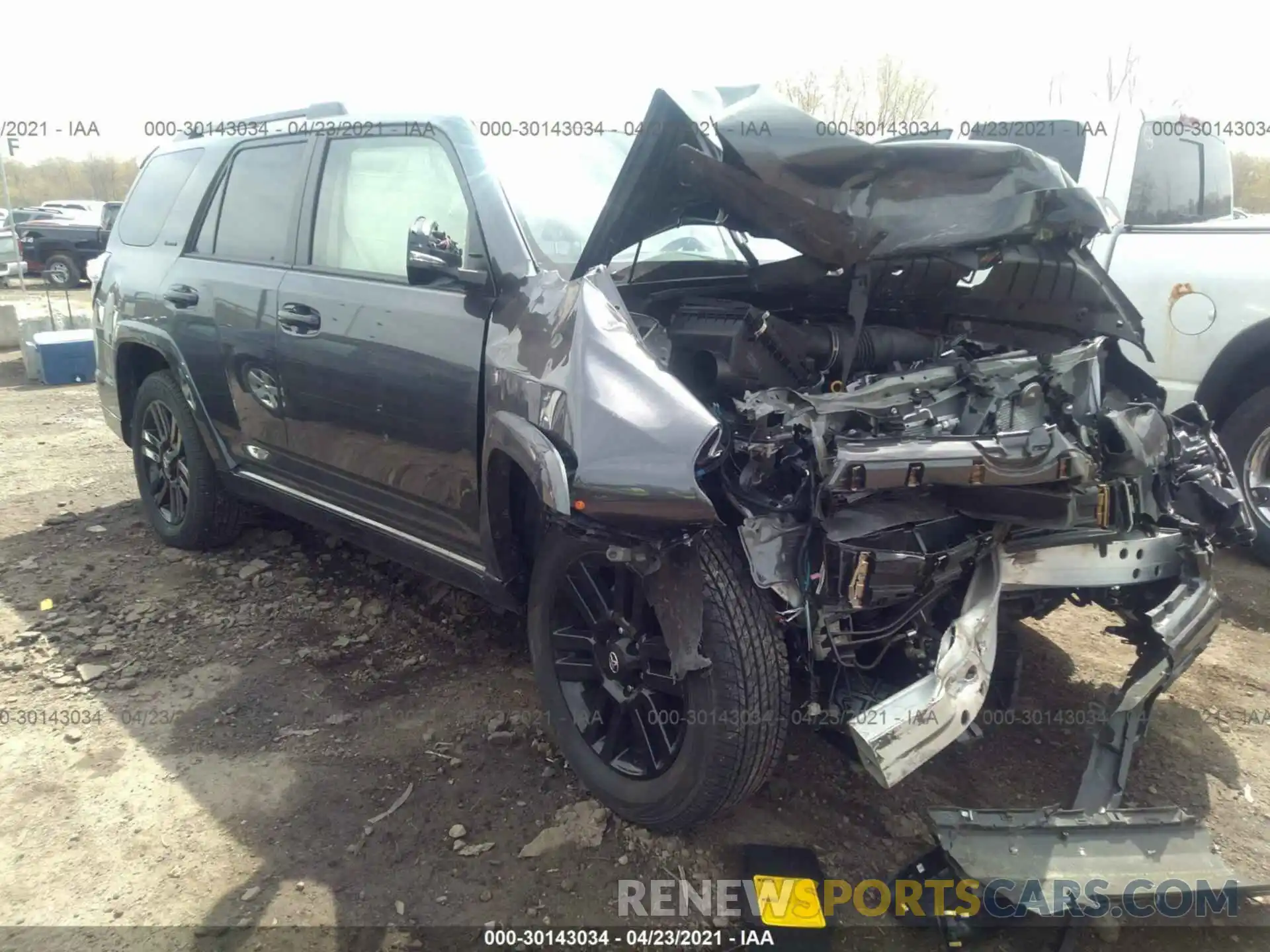 1 Фотография поврежденного автомобиля JTEJU5JR5M5849161 TOYOTA 4RUNNER 2021