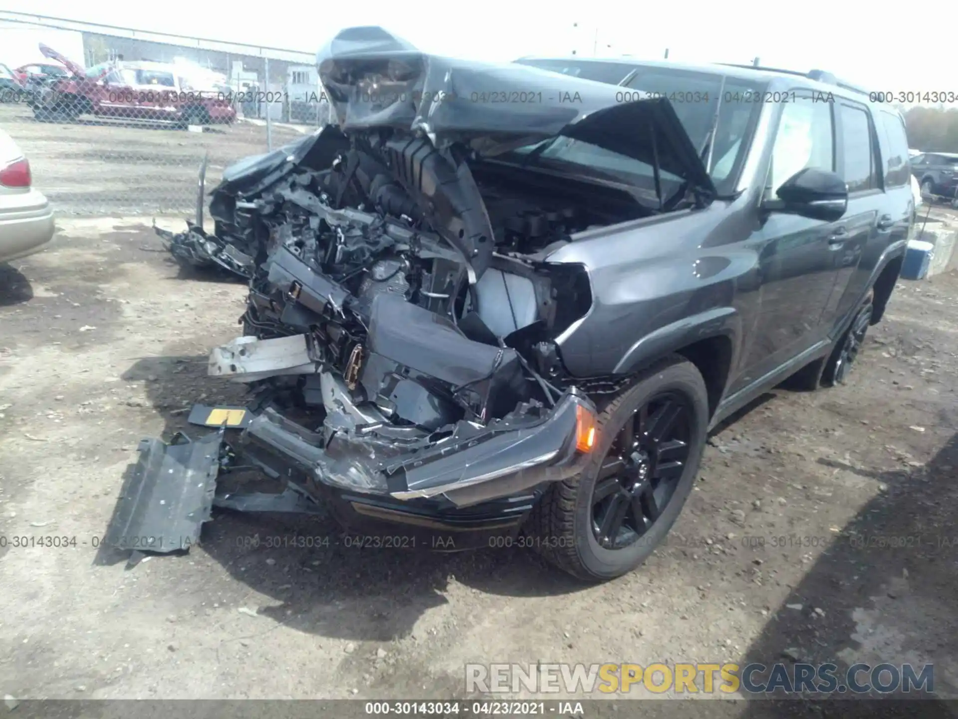 2 Photograph of a damaged car JTEJU5JR5M5849161 TOYOTA 4RUNNER 2021