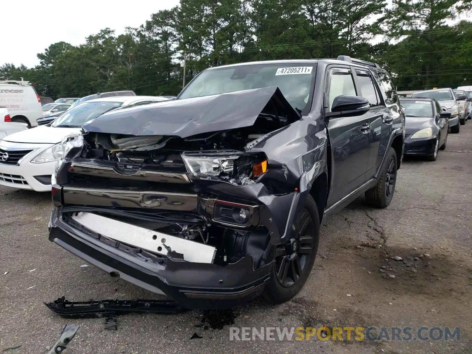 2 Photograph of a damaged car JTEJU5JR7M5899382 TOYOTA 4RUNNER 2021