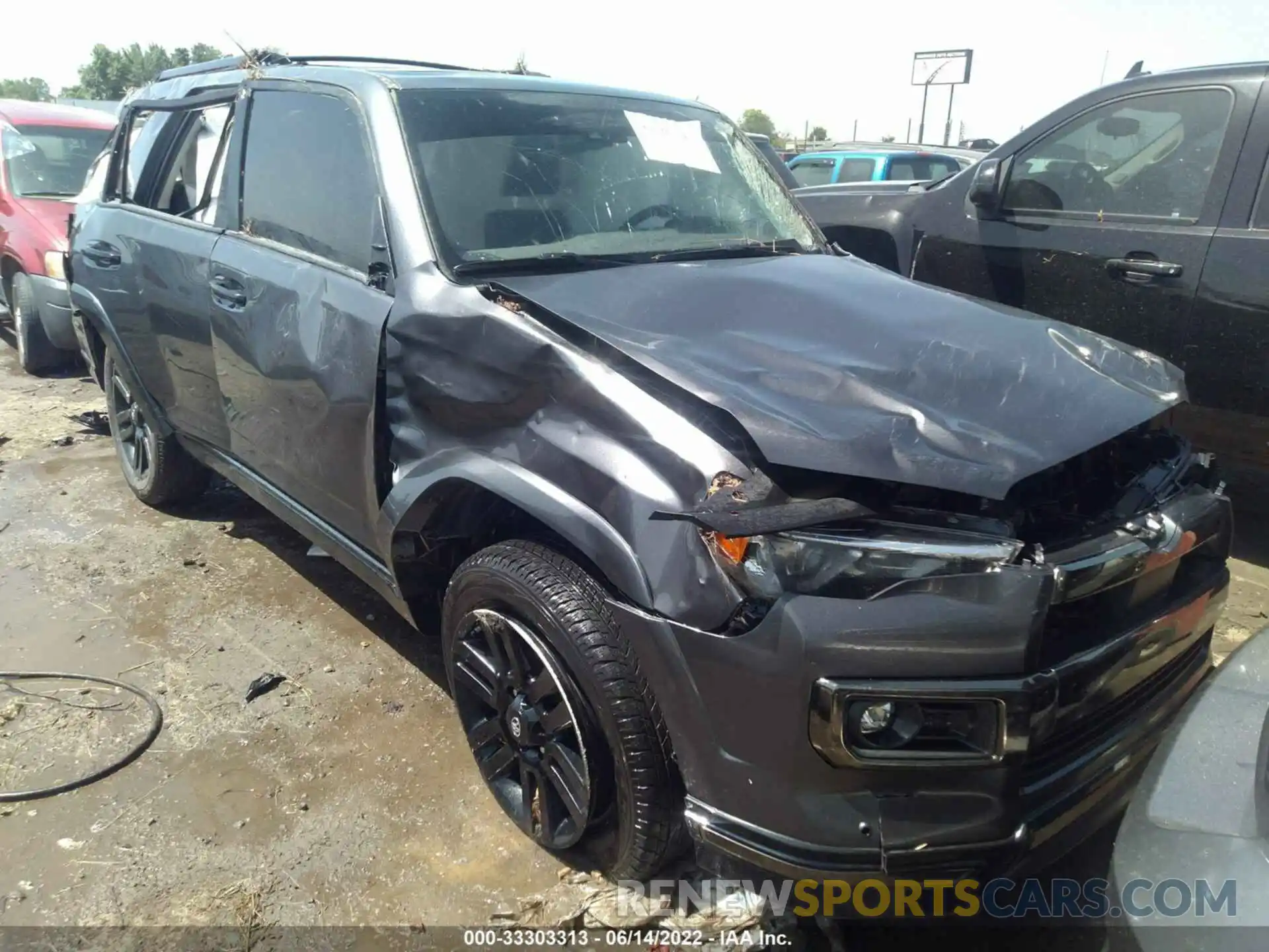 1 Photograph of a damaged car JTEJU5JR9M5954527 TOYOTA 4RUNNER 2021