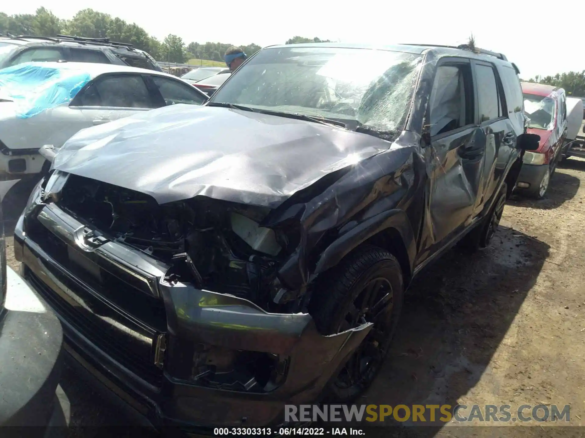 2 Photograph of a damaged car JTEJU5JR9M5954527 TOYOTA 4RUNNER 2021