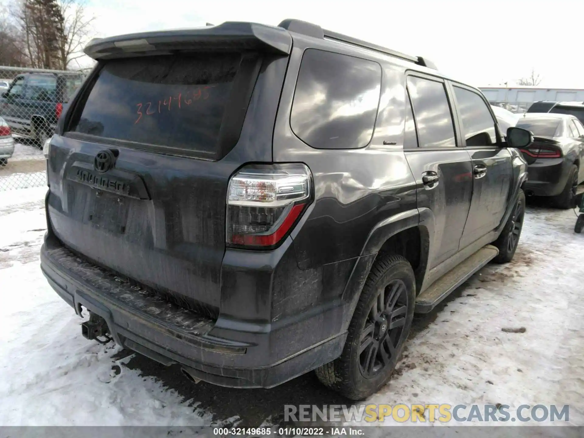 4 Фотография поврежденного автомобиля JTEJU5JR9M5961588 TOYOTA 4RUNNER 2021