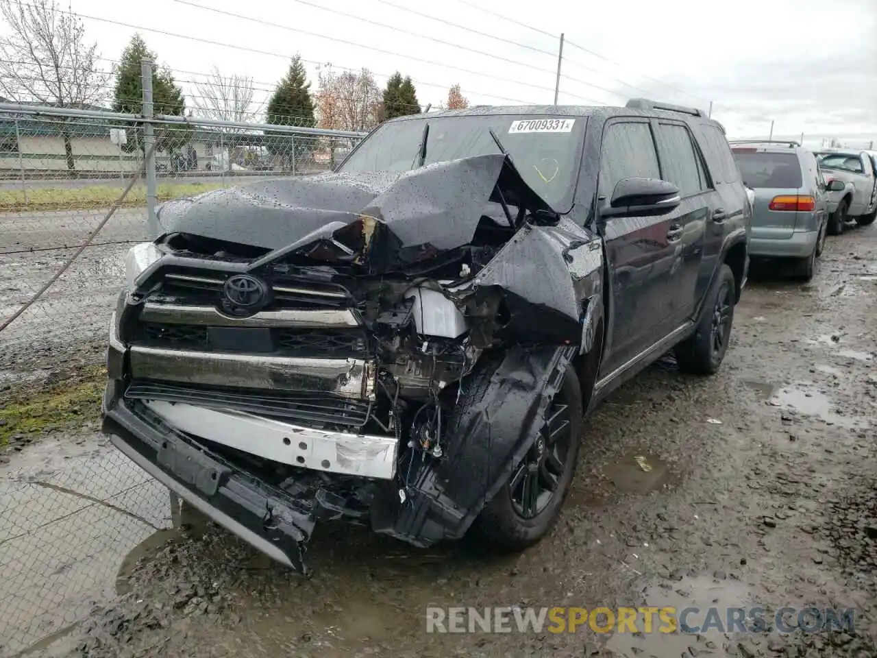 2 Photograph of a damaged car JTEJU5JRXM5892037 TOYOTA 4RUNNER 2021