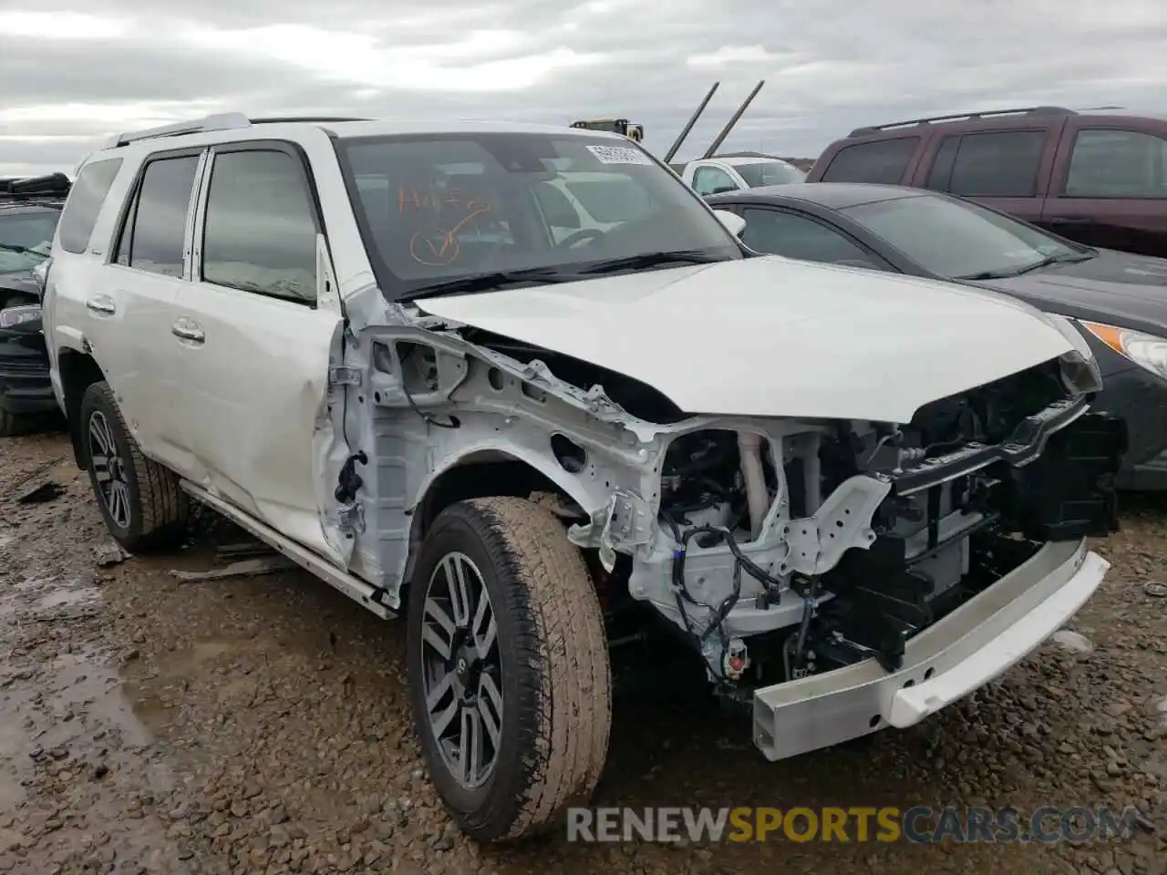 1 Photograph of a damaged car JTEKU5JR0M5951259 TOYOTA 4RUNNER 2021