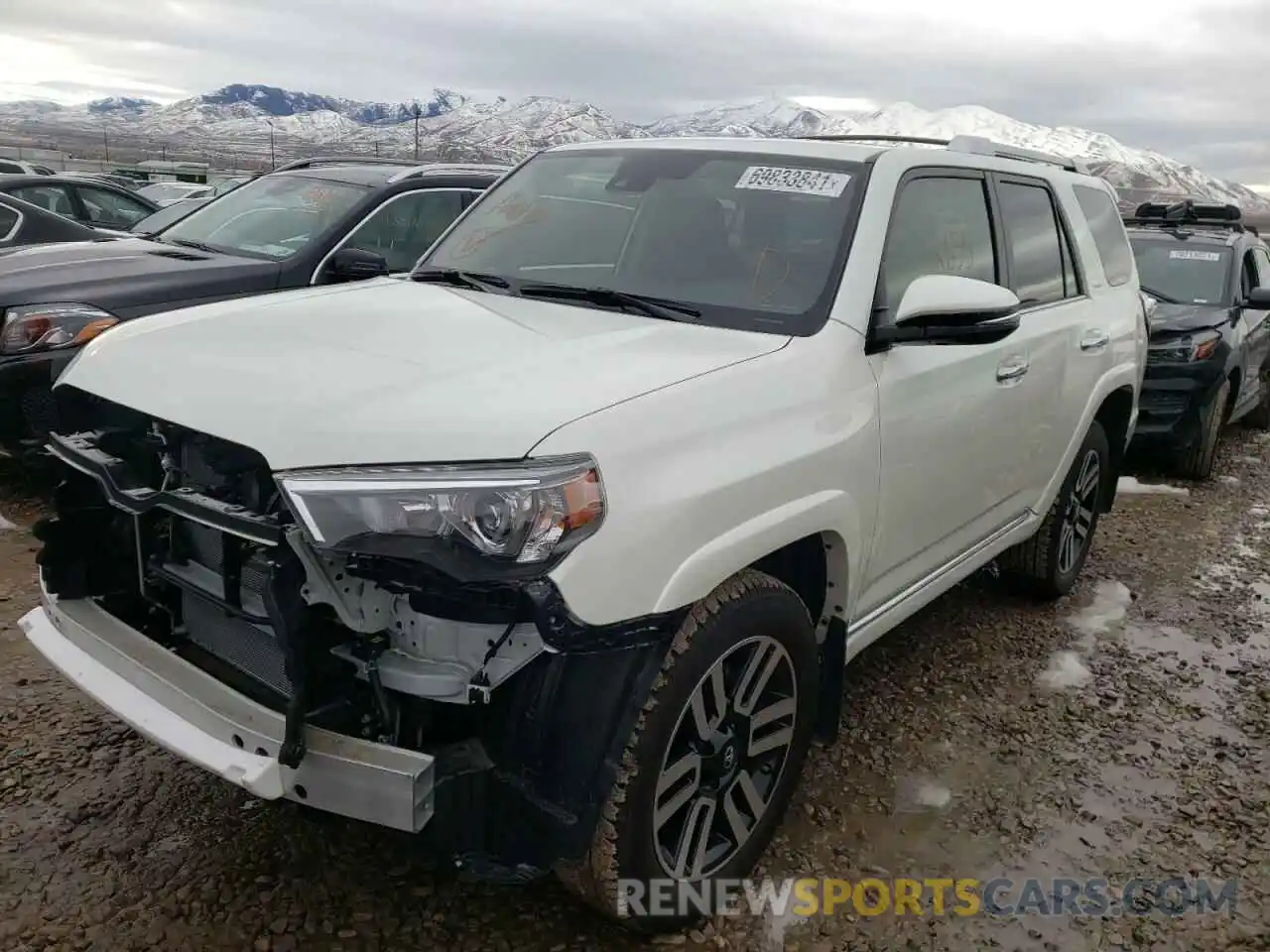 2 Photograph of a damaged car JTEKU5JR0M5951259 TOYOTA 4RUNNER 2021