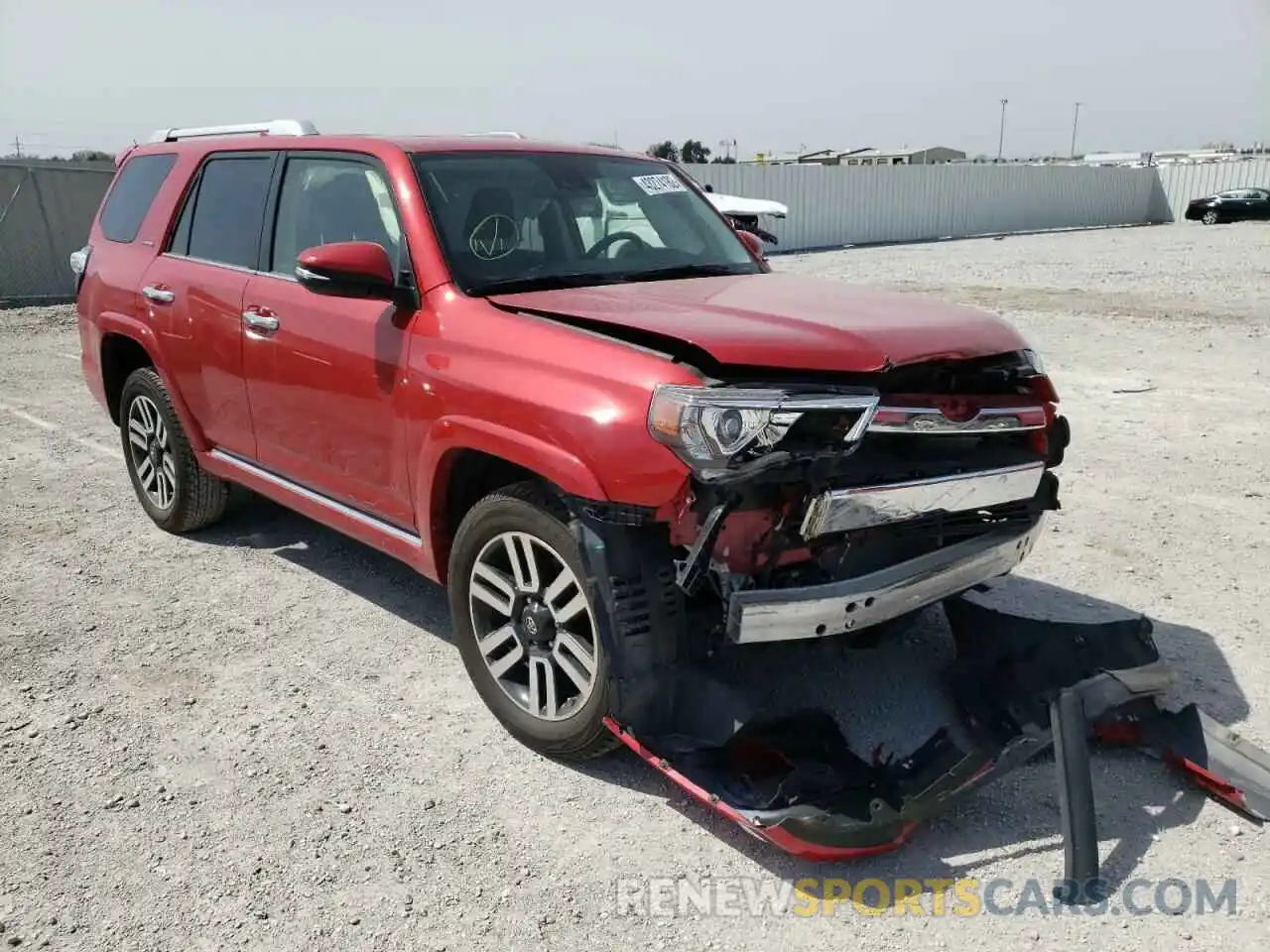 1 Photograph of a damaged car JTEKU5JR2M5839515 TOYOTA 4RUNNER 2021