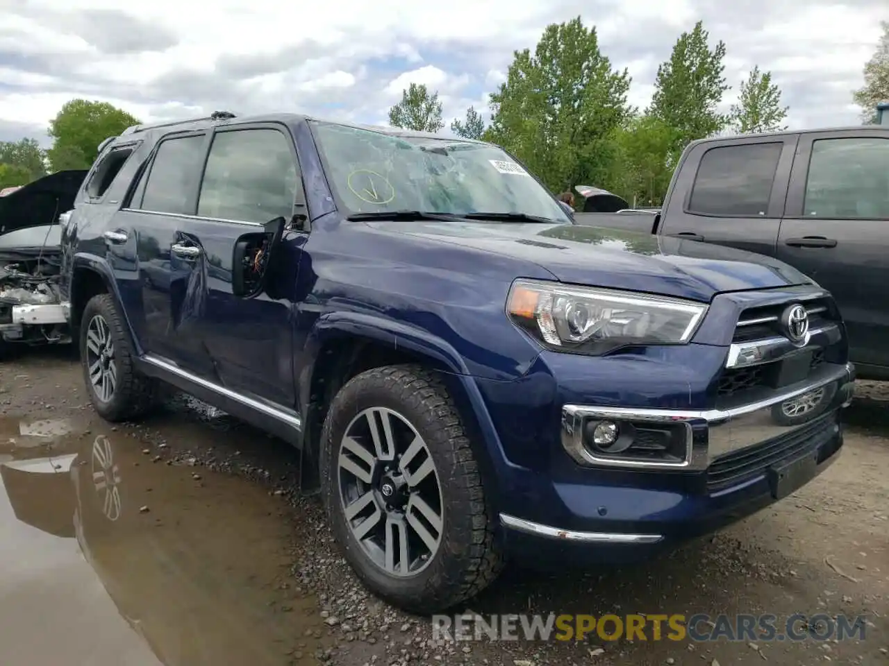 1 Photograph of a damaged car JTEKU5JR2M5845329 TOYOTA 4RUNNER 2021