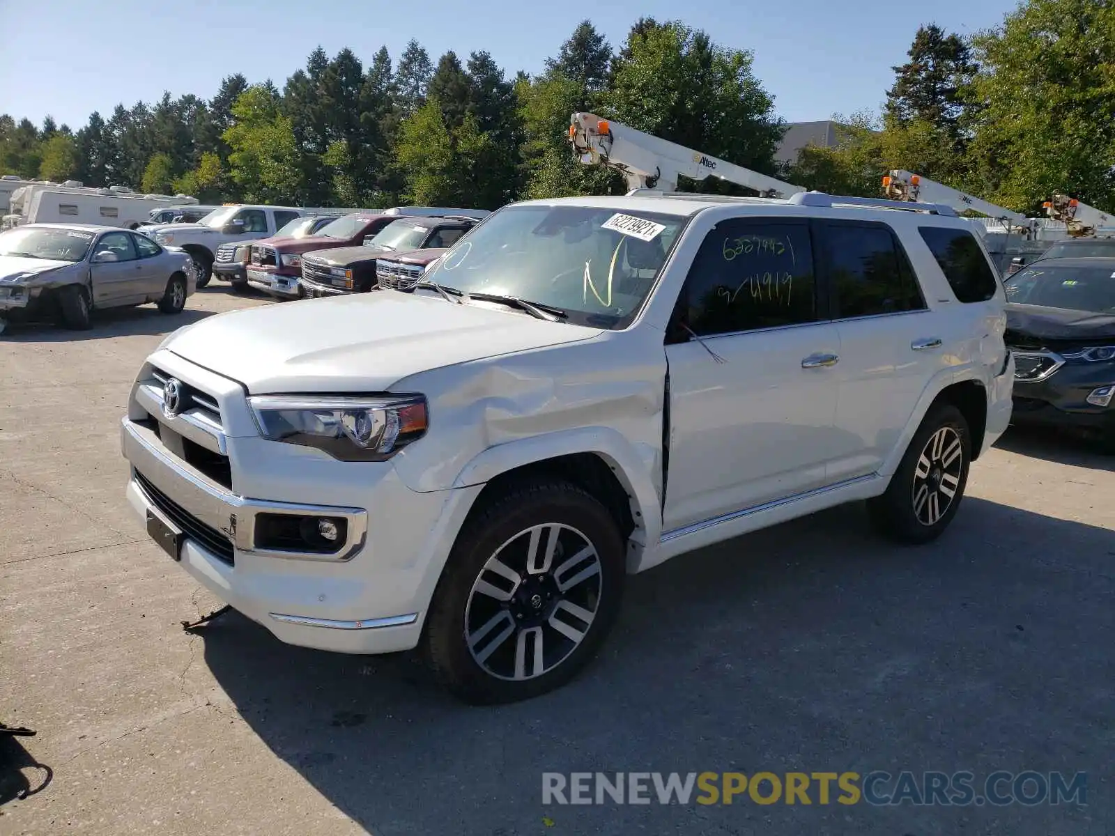 2 Photograph of a damaged car JTEKU5JR2M5856959 TOYOTA 4RUNNER 2021