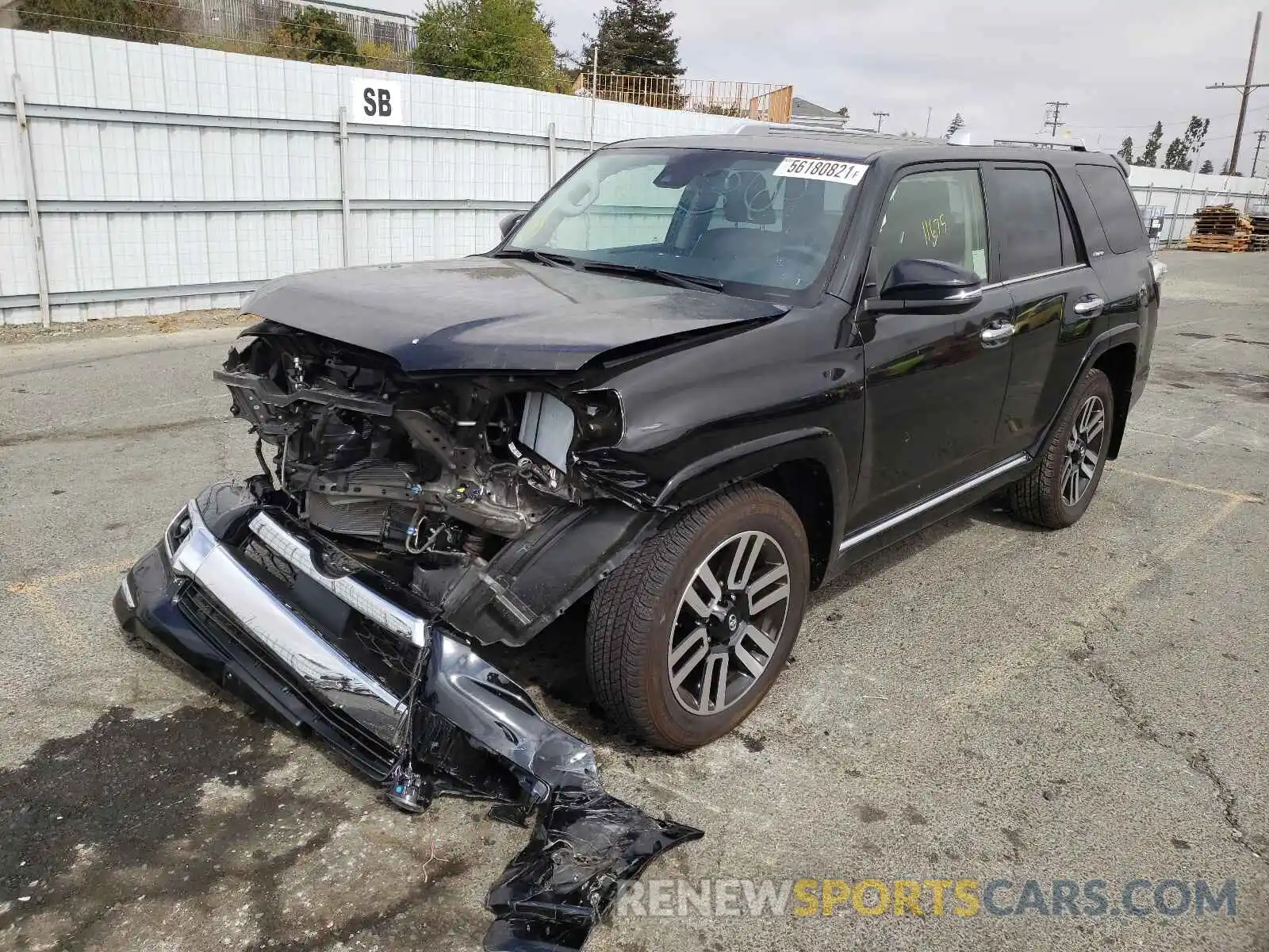 2 Photograph of a damaged car JTEKU5JR2M5874362 TOYOTA 4RUNNER 2021