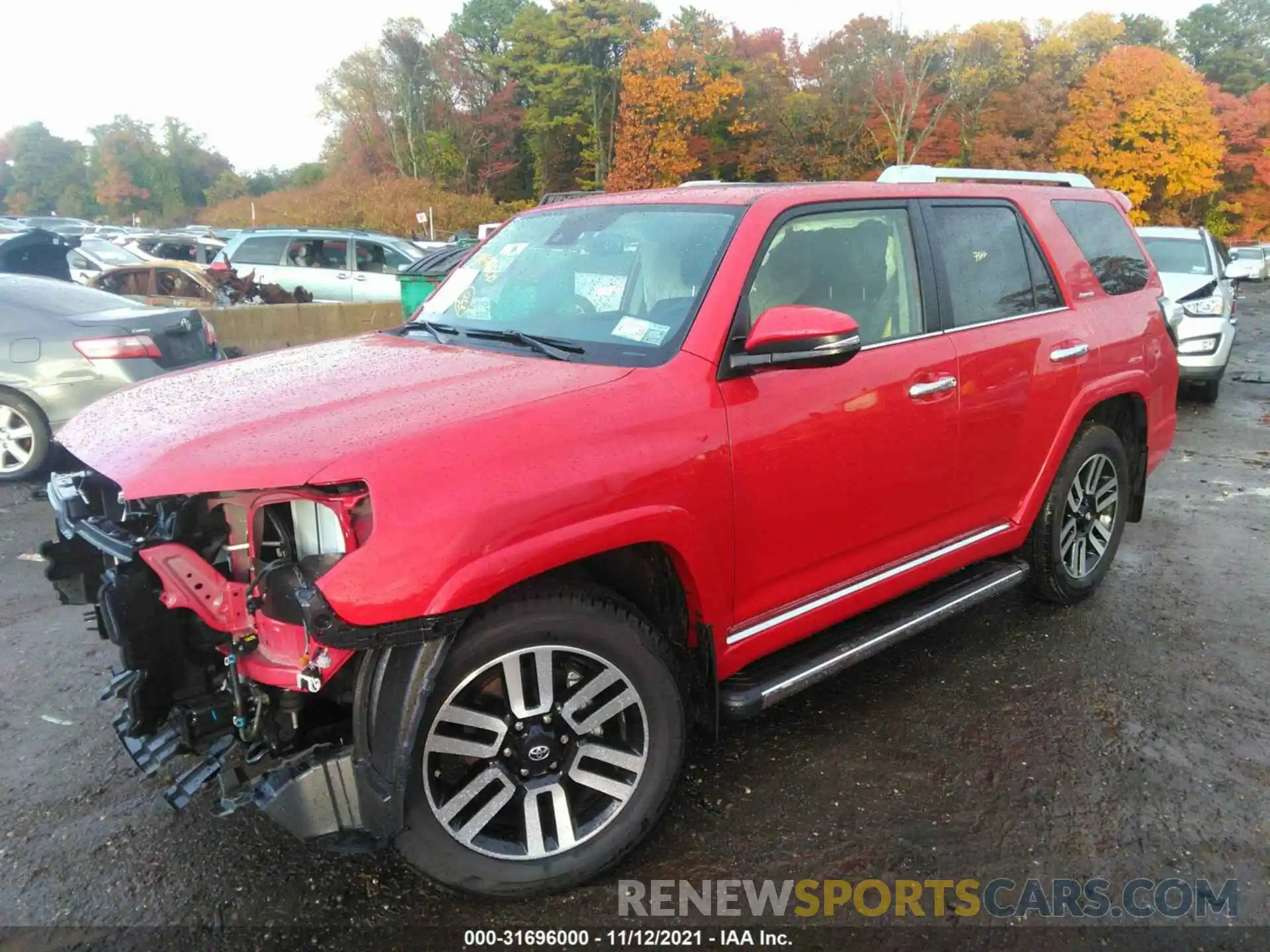 2 Photograph of a damaged car JTEKU5JR2M5919669 TOYOTA 4RUNNER 2021