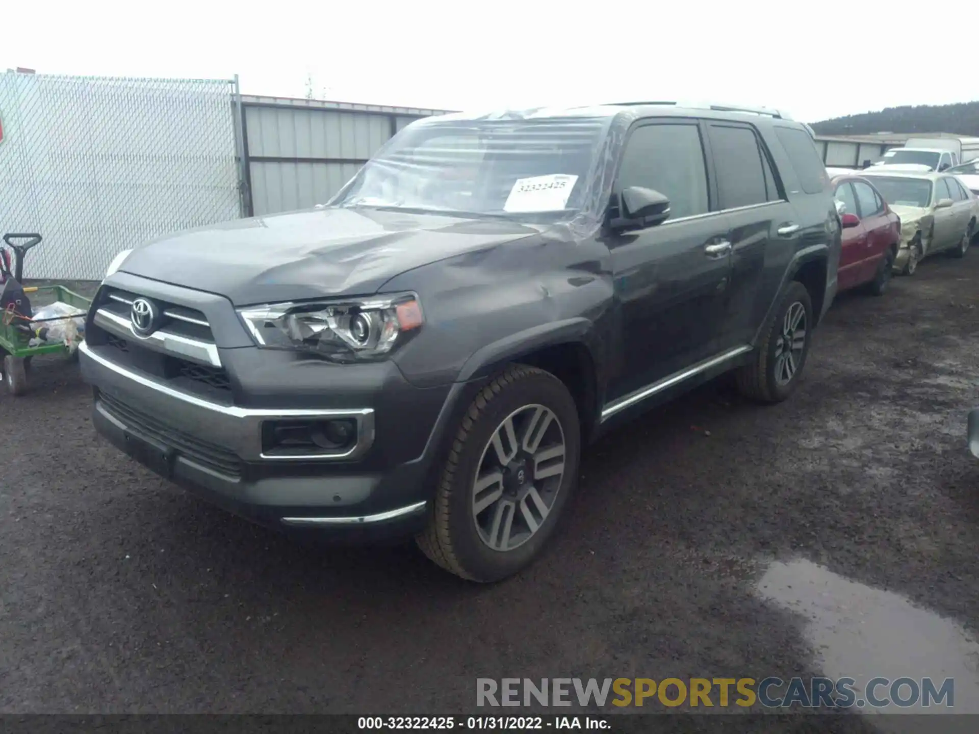 2 Фотография поврежденного автомобиля JTEKU5JR2M5951165 TOYOTA 4RUNNER 2021