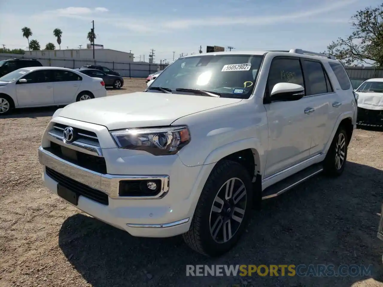 2 Photograph of a damaged car JTEKU5JR3M5881806 TOYOTA 4RUNNER 2021