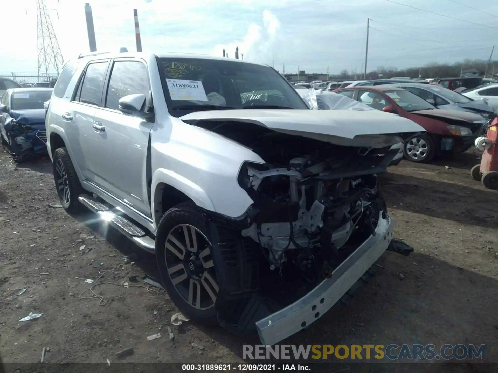 1 Photograph of a damaged car JTEKU5JR3M5887797 TOYOTA 4RUNNER 2021