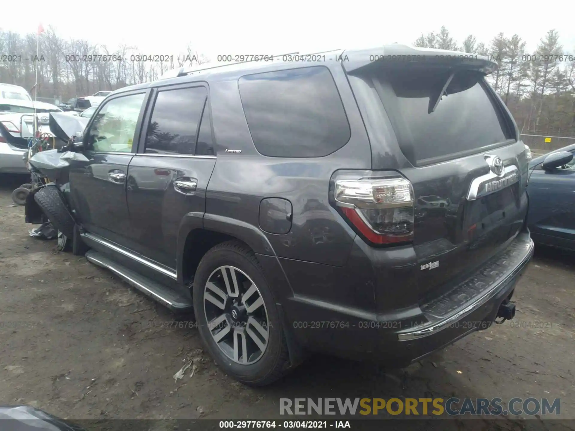 3 Фотография поврежденного автомобиля JTEKU5JR3M5899240 TOYOTA 4RUNNER 2021