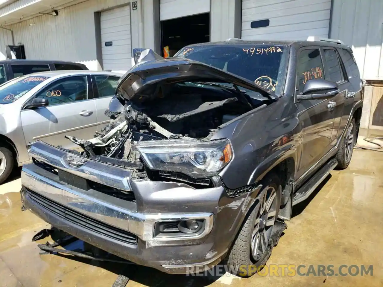 2 Photograph of a damaged car JTEKU5JR4M5839953 TOYOTA 4RUNNER 2021