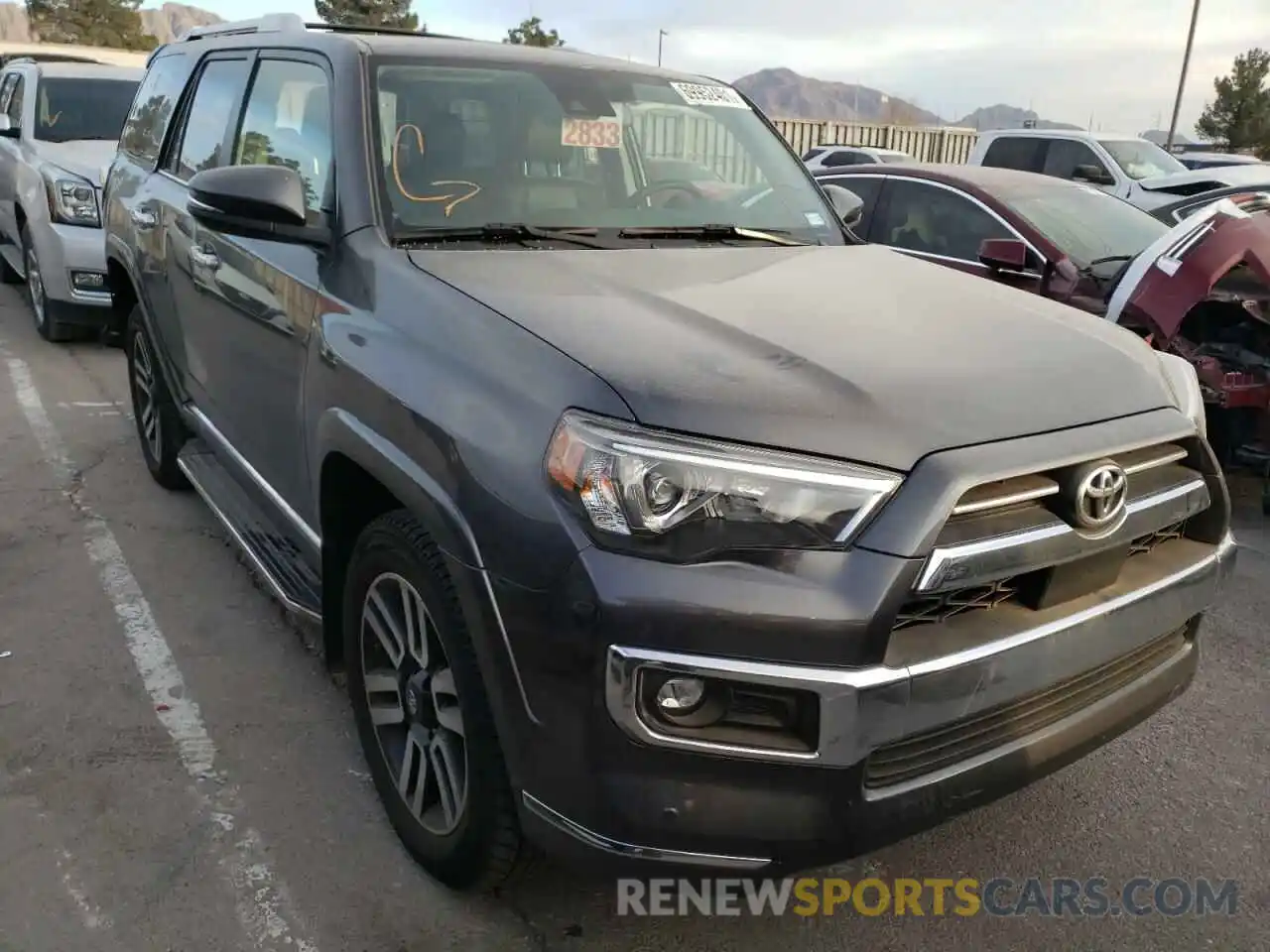 1 Photograph of a damaged car JTEKU5JR4M5853156 TOYOTA 4RUNNER 2021