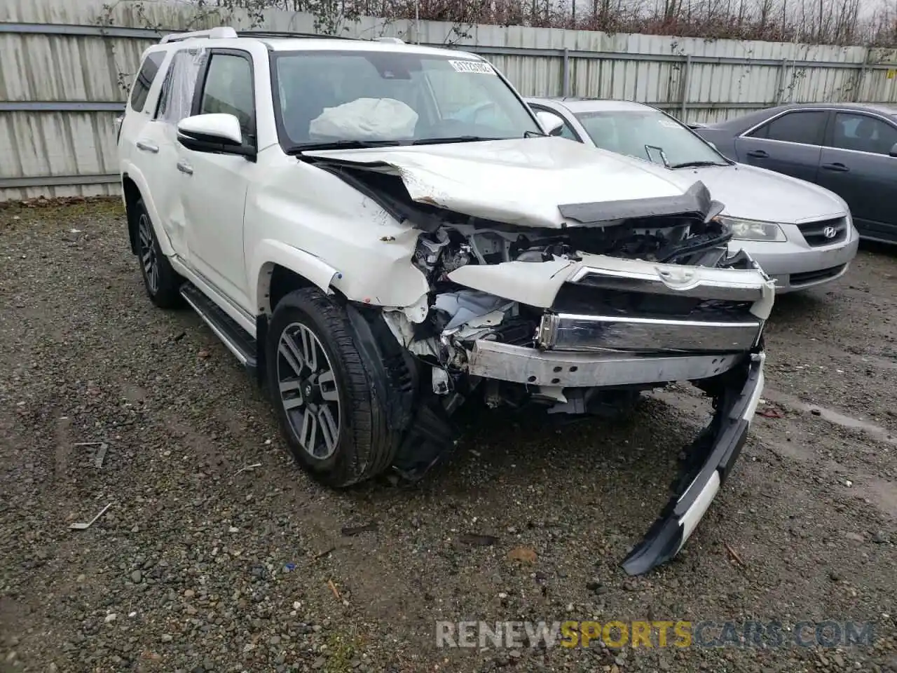 1 Photograph of a damaged car JTEKU5JR4M5854808 TOYOTA 4RUNNER 2021