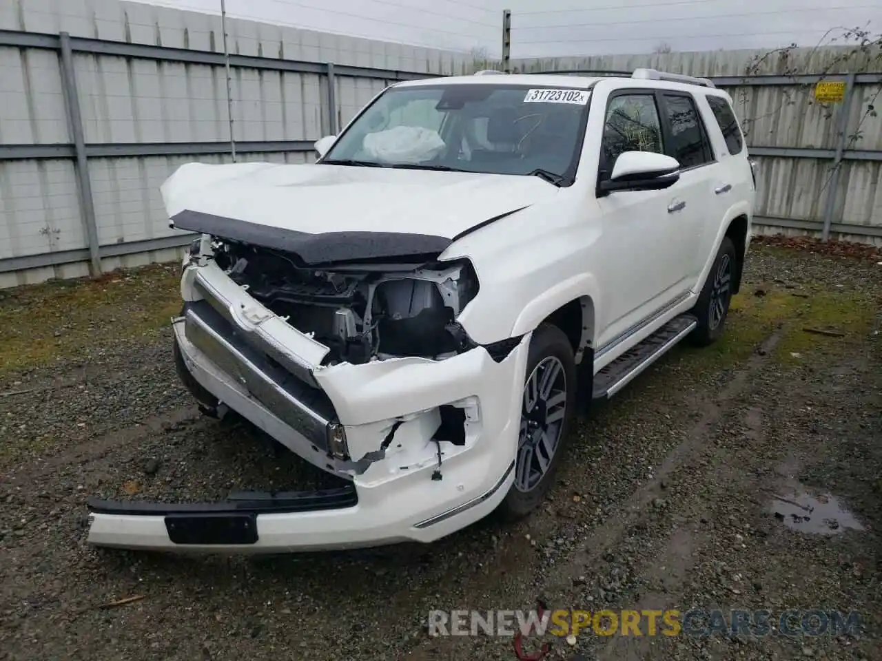 2 Photograph of a damaged car JTEKU5JR4M5854808 TOYOTA 4RUNNER 2021