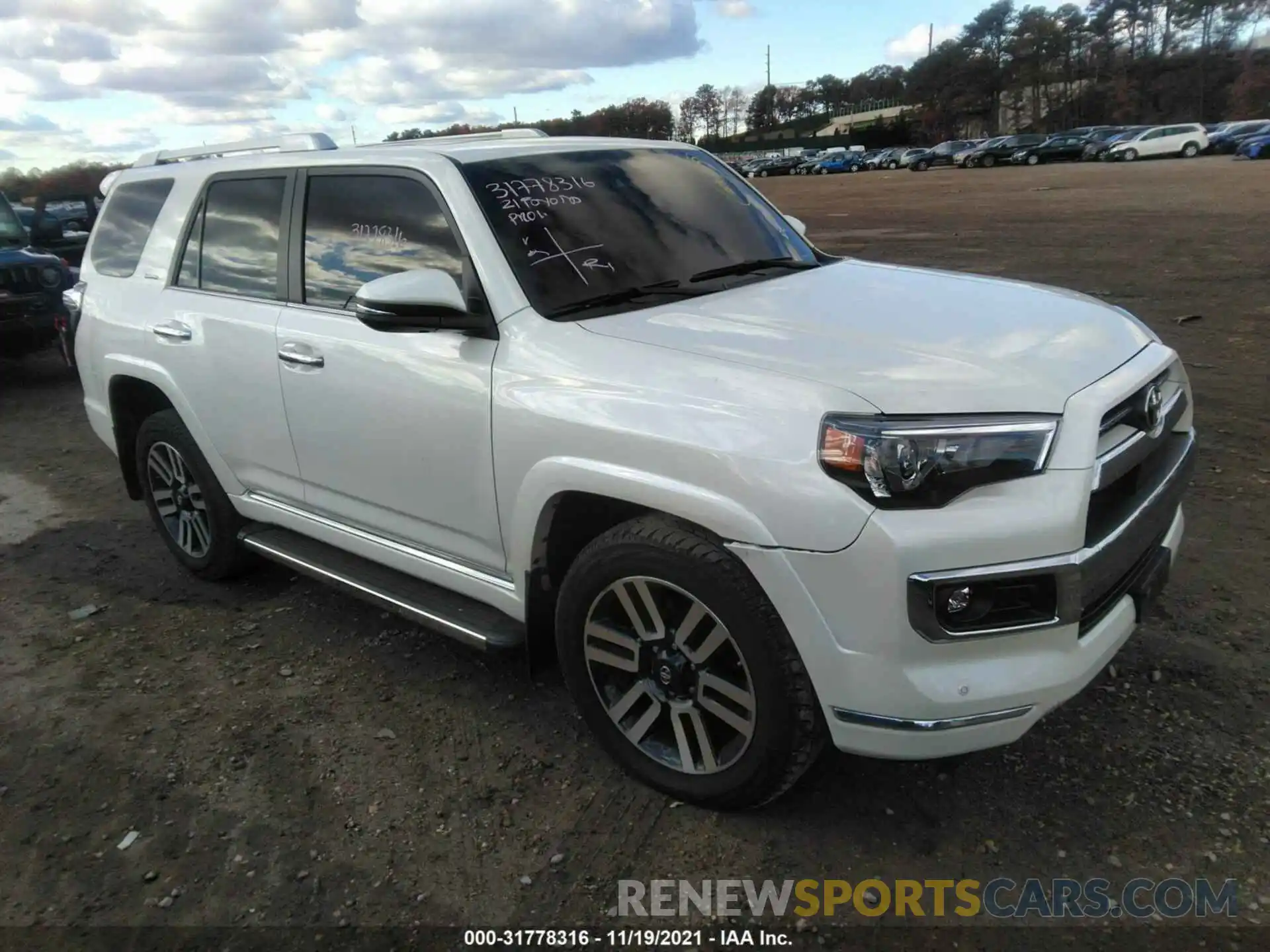 1 Photograph of a damaged car JTEKU5JR4M5857790 TOYOTA 4RUNNER 2021