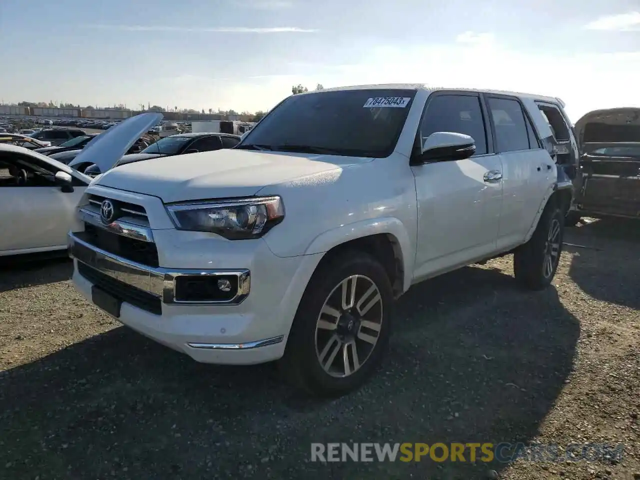 1 Photograph of a damaged car JTEKU5JR4M5859734 TOYOTA 4RUNNER 2021