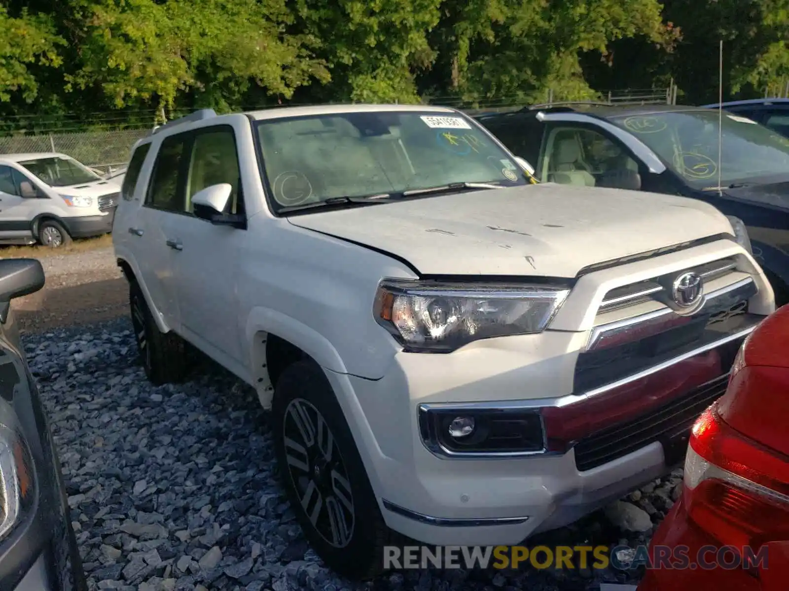 1 Photograph of a damaged car JTEKU5JR4M5887341 TOYOTA 4RUNNER 2021