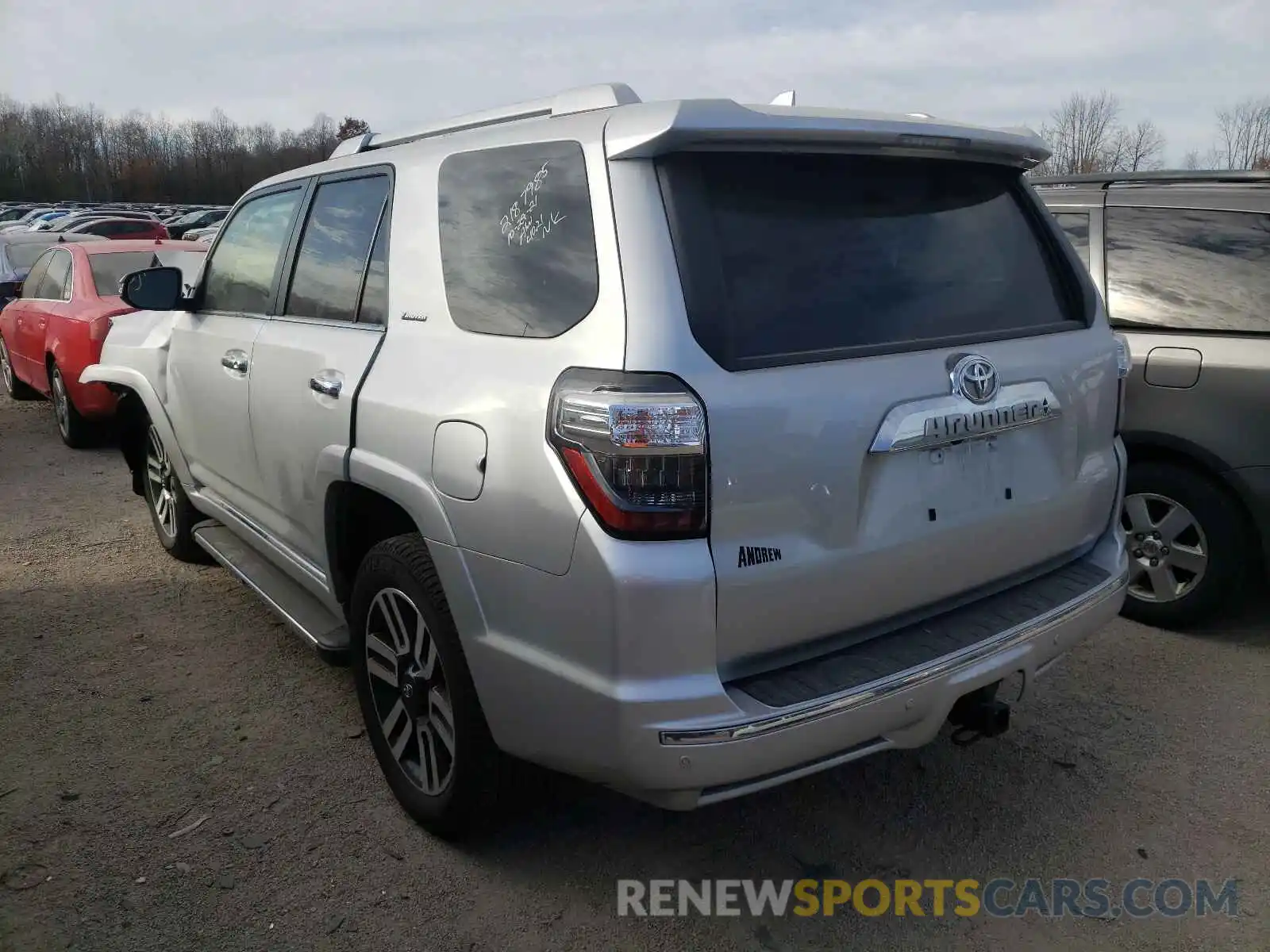 3 Фотография поврежденного автомобиля JTEKU5JR4M5890904 TOYOTA 4RUNNER 2021