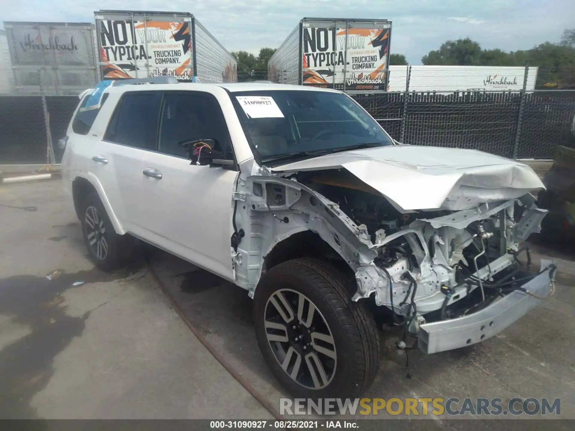 1 Photograph of a damaged car JTEKU5JR5M5862206 TOYOTA 4RUNNER 2021