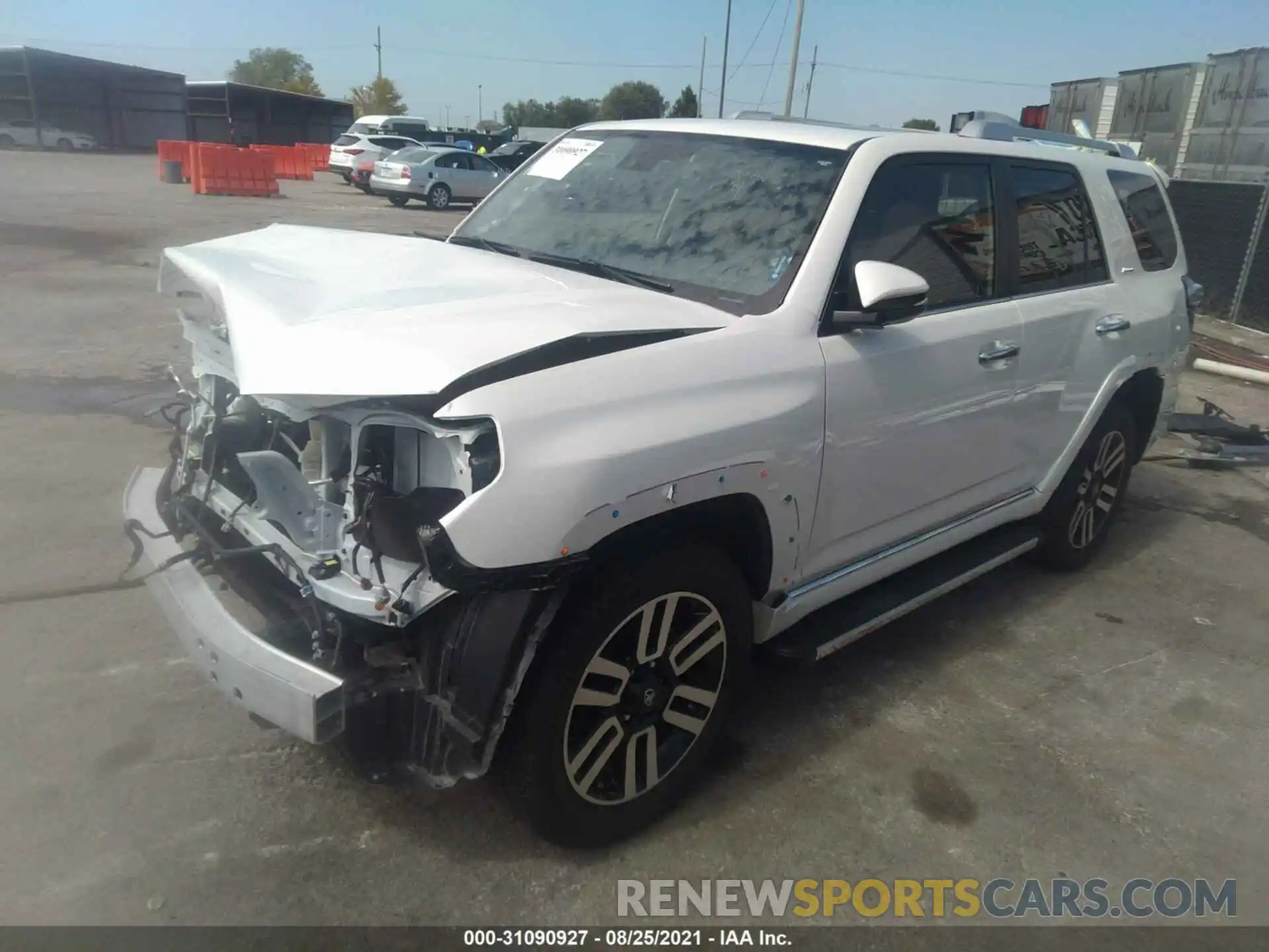 2 Photograph of a damaged car JTEKU5JR5M5862206 TOYOTA 4RUNNER 2021