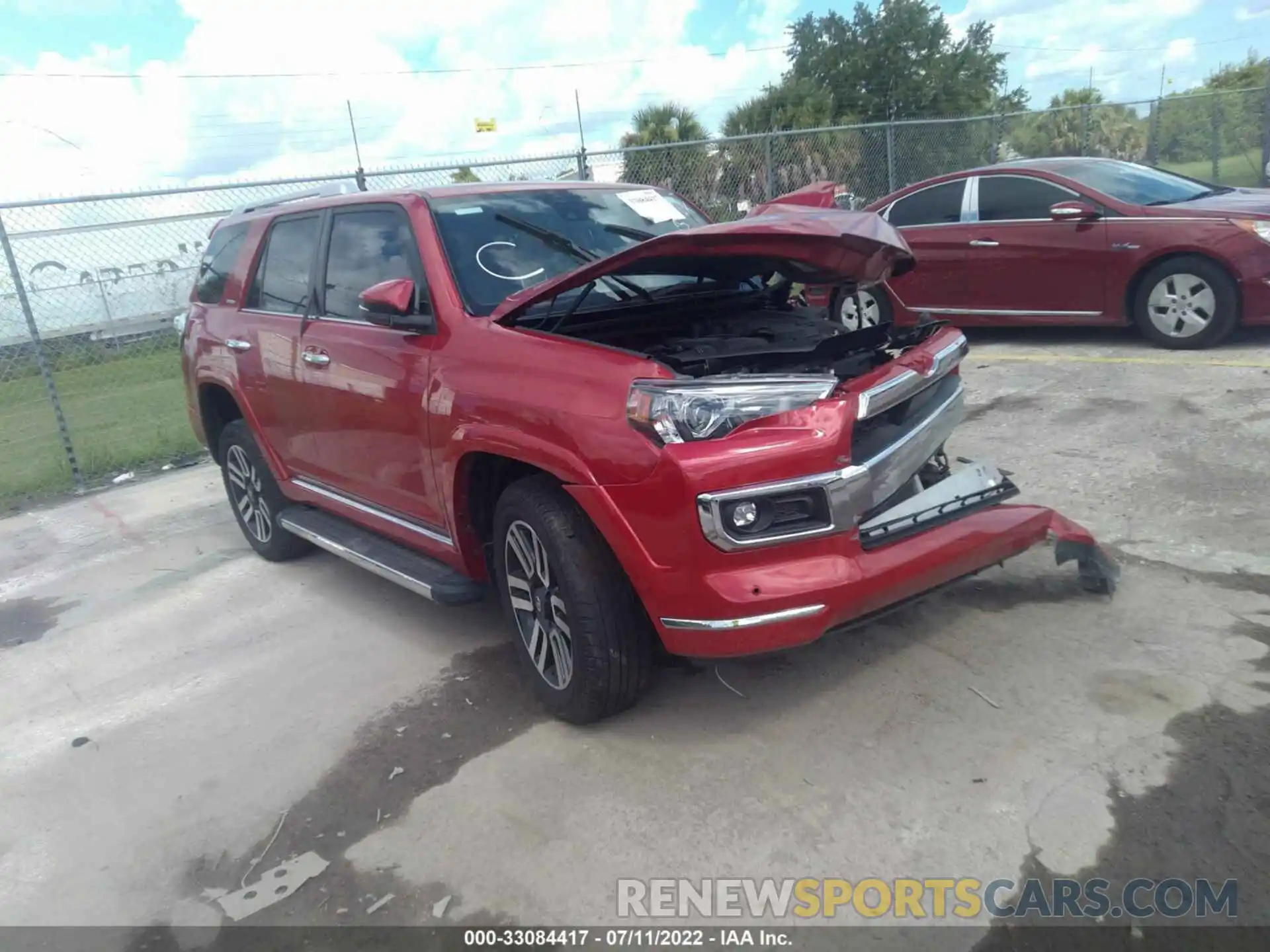 1 Photograph of a damaged car JTEKU5JR5M5877613 TOYOTA 4RUNNER 2021