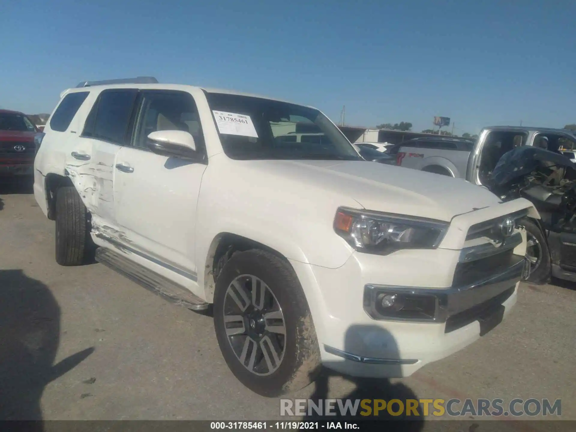 1 Photograph of a damaged car JTEKU5JR5M5898526 TOYOTA 4RUNNER 2021