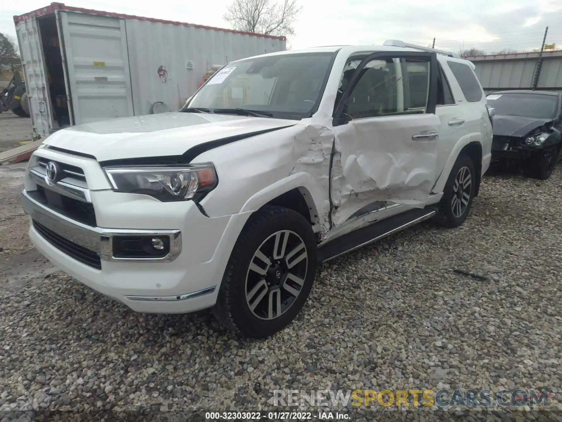 2 Photograph of a damaged car JTEKU5JR5M5966887 TOYOTA 4RUNNER 2021