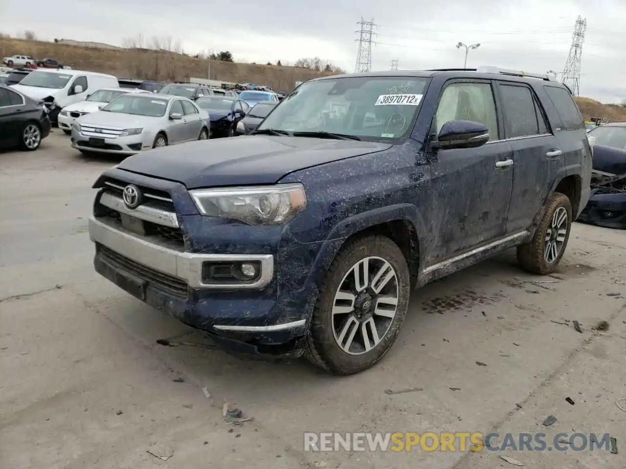 2 Photograph of a damaged car JTEKU5JR6M5941626 TOYOTA 4RUNNER 2021