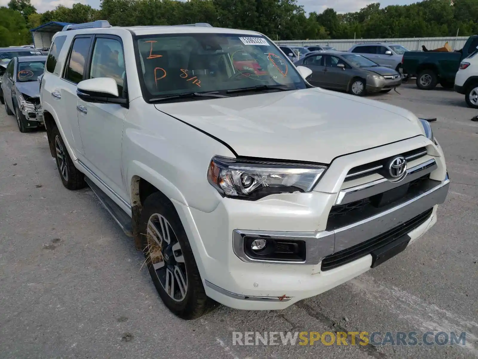 1 Photograph of a damaged car JTEKU5JR7M5841955 TOYOTA 4RUNNER 2021