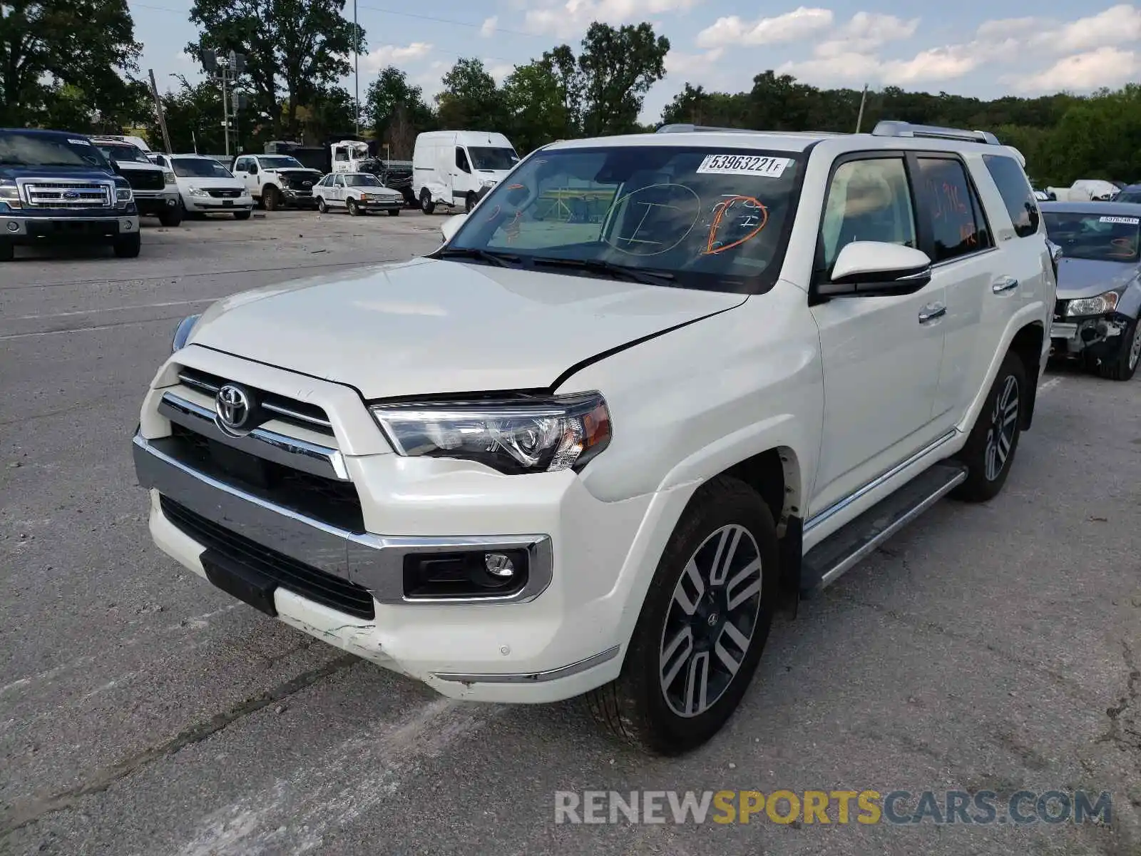 2 Photograph of a damaged car JTEKU5JR7M5841955 TOYOTA 4RUNNER 2021