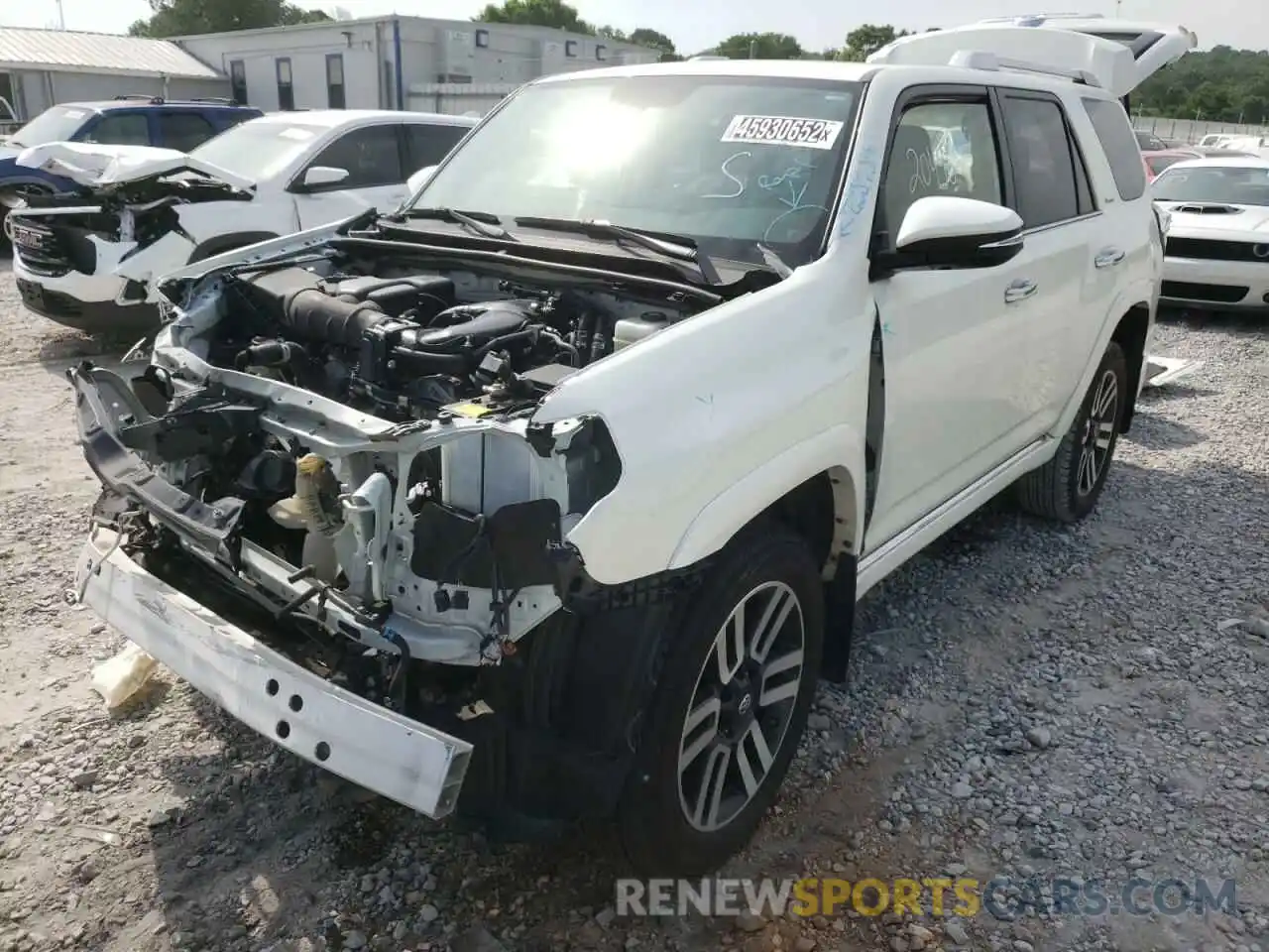 2 Photograph of a damaged car JTEKU5JR7M5867259 TOYOTA 4RUNNER 2021