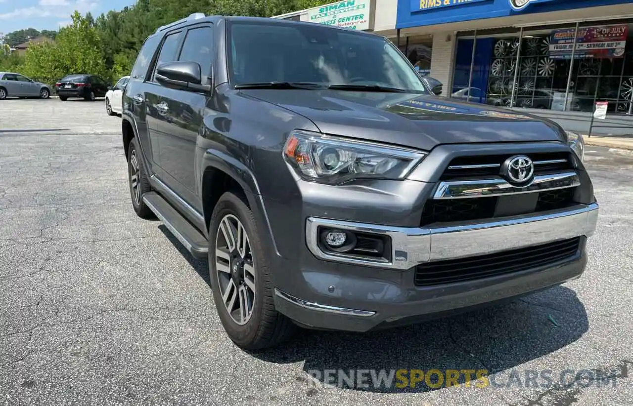 1 Photograph of a damaged car JTEKU5JR7M5909395 TOYOTA 4RUNNER 2021