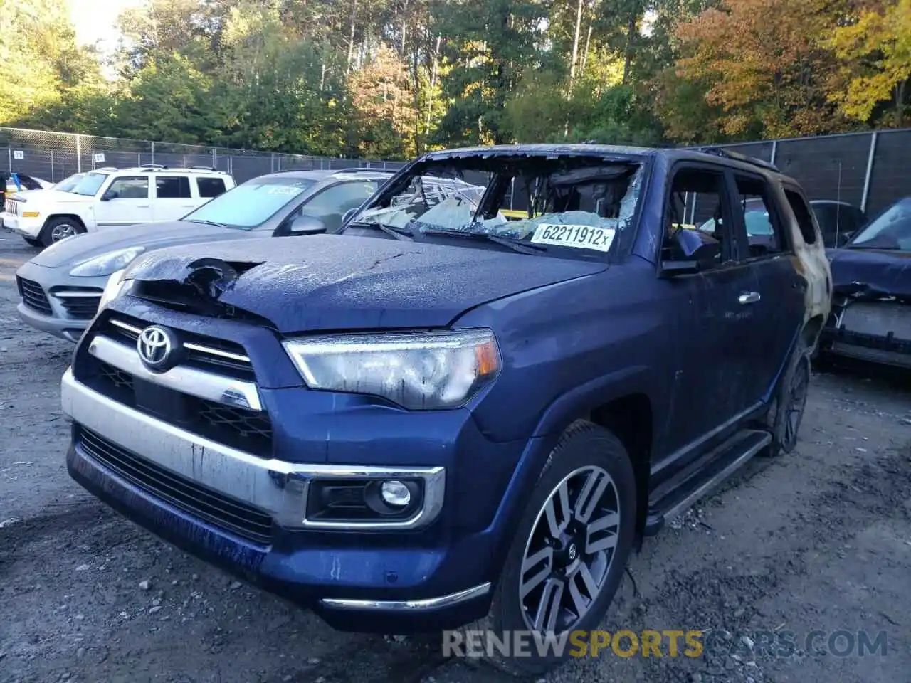 2 Photograph of a damaged car JTEKU5JR7M5952005 TOYOTA 4RUNNER 2021