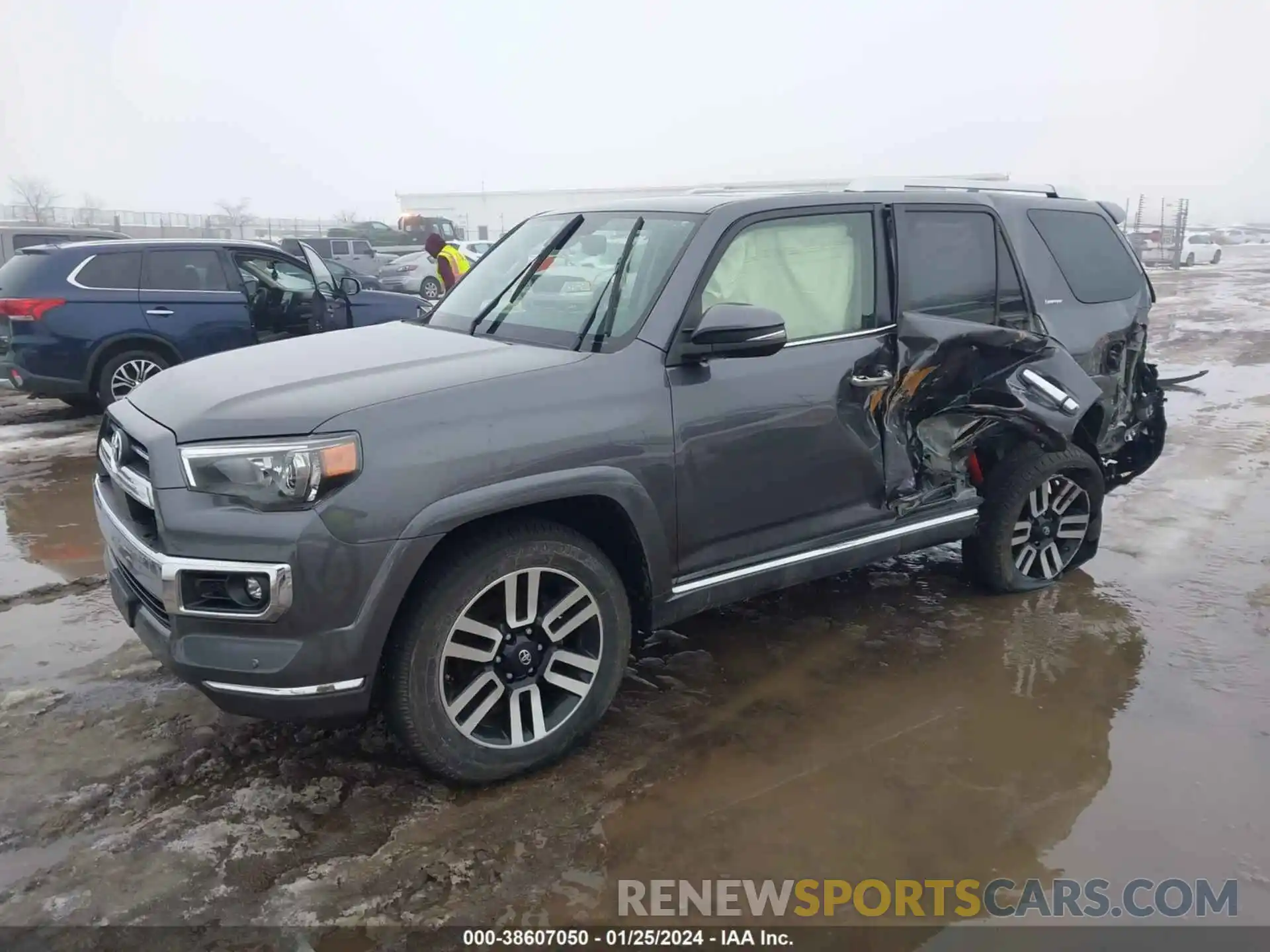 2 Photograph of a damaged car JTEKU5JR8M5870431 TOYOTA 4RUNNER 2021