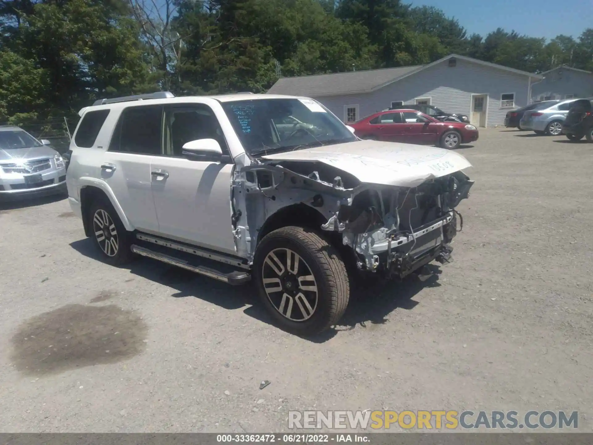 1 Photograph of a damaged car JTEKU5JR9M5843142 TOYOTA 4RUNNER 2021