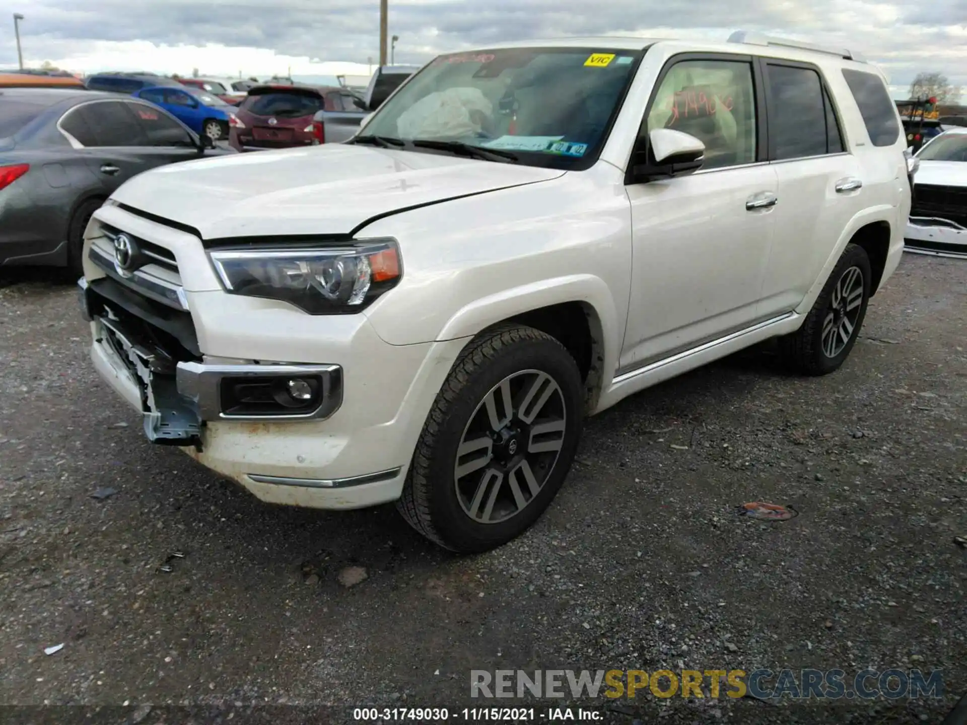 2 Фотография поврежденного автомобиля JTEKU5JR9M5844422 TOYOTA 4RUNNER 2021