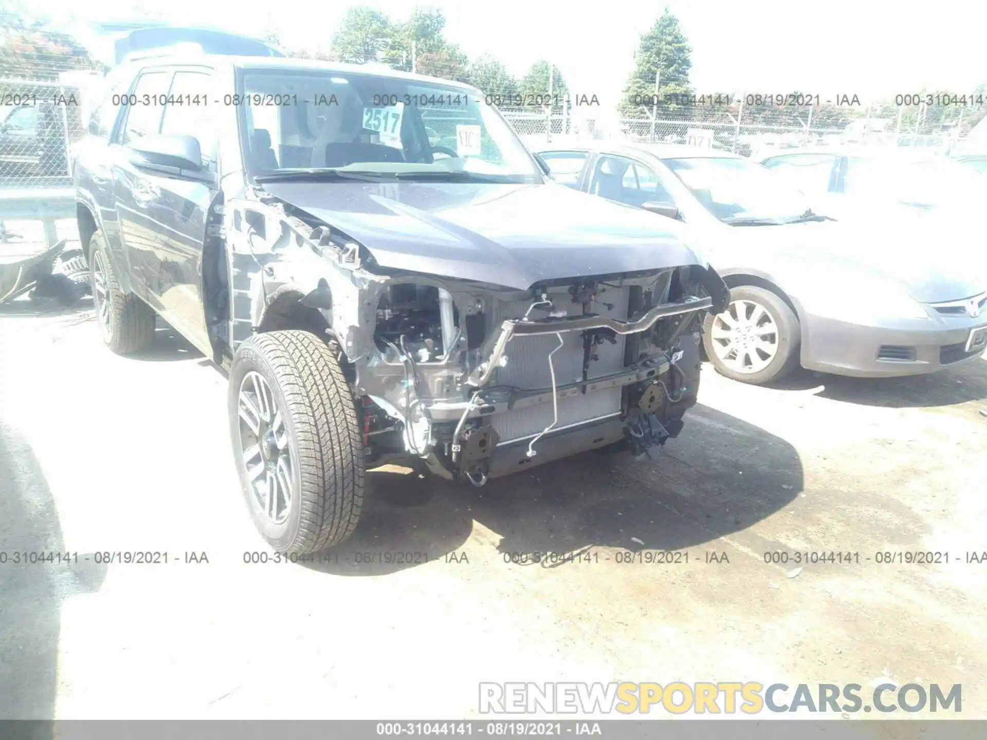 6 Фотография поврежденного автомобиля JTEKU5JRXM5921573 TOYOTA 4RUNNER 2021