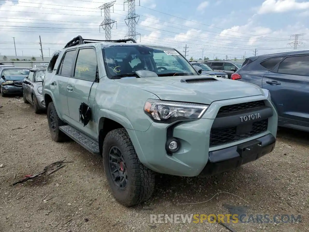 1 Photograph of a damaged car JTELU5JR1M5964526 TOYOTA 4RUNNER 2021