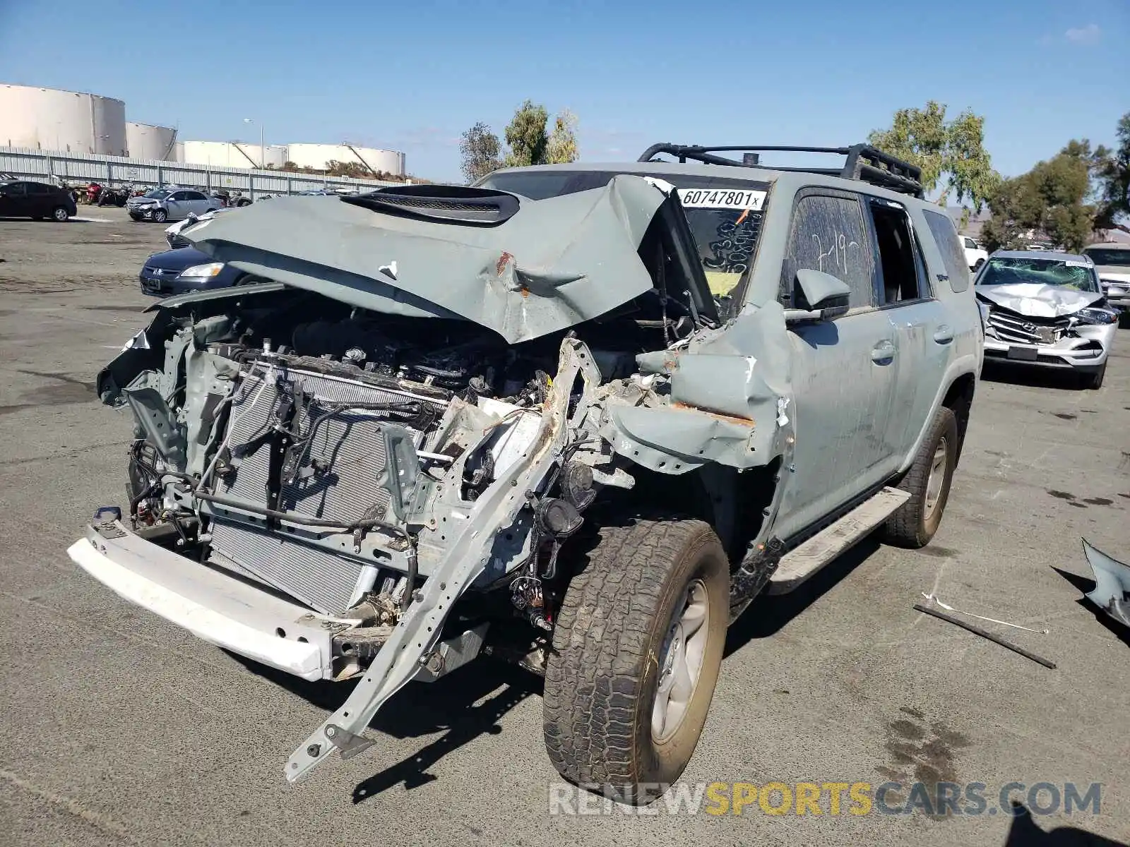 2 Photograph of a damaged car JTELU5JR5M5927642 TOYOTA 4RUNNER 2021