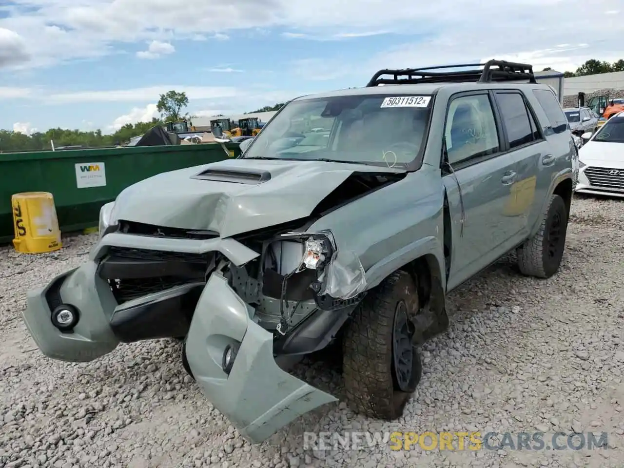 2 Photograph of a damaged car JTELU5JR6M5856211 TOYOTA 4RUNNER 2021