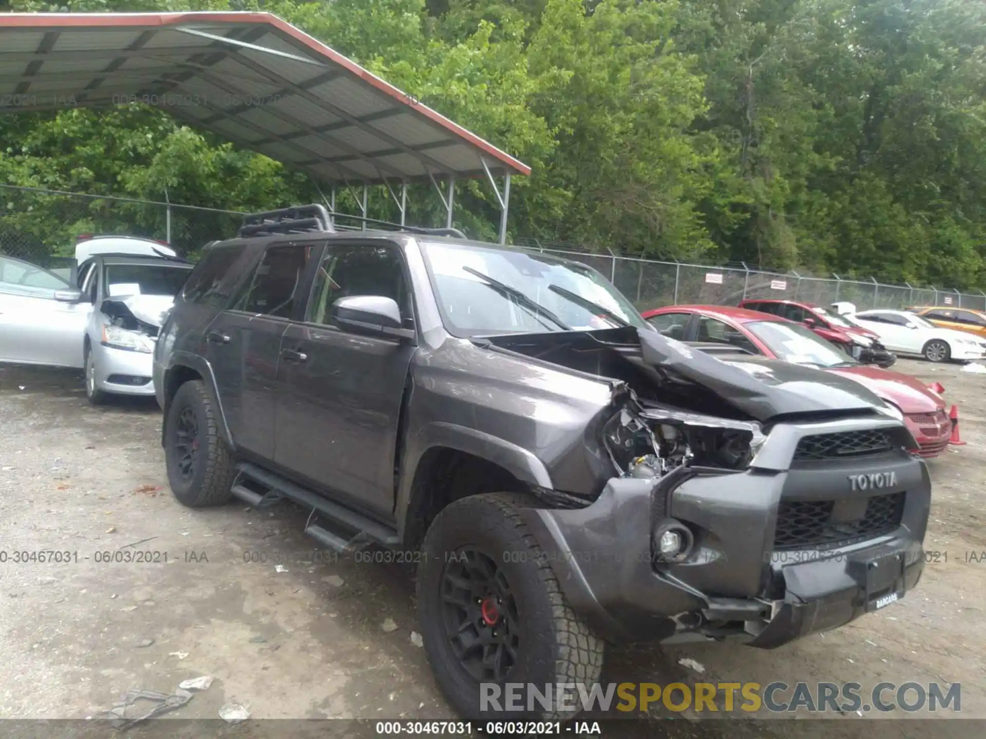 1 Photograph of a damaged car JTELU5JR8M5853634 TOYOTA 4RUNNER 2021