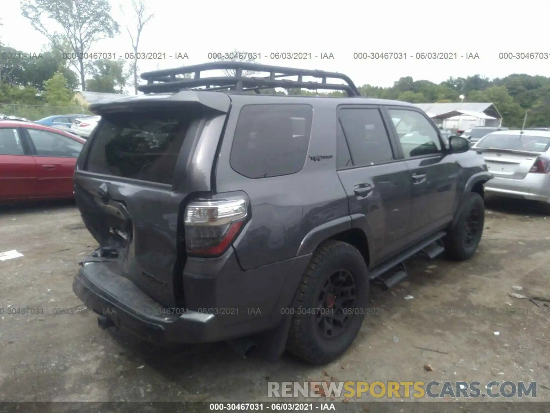 4 Фотография поврежденного автомобиля JTELU5JR8M5853634 TOYOTA 4RUNNER 2021